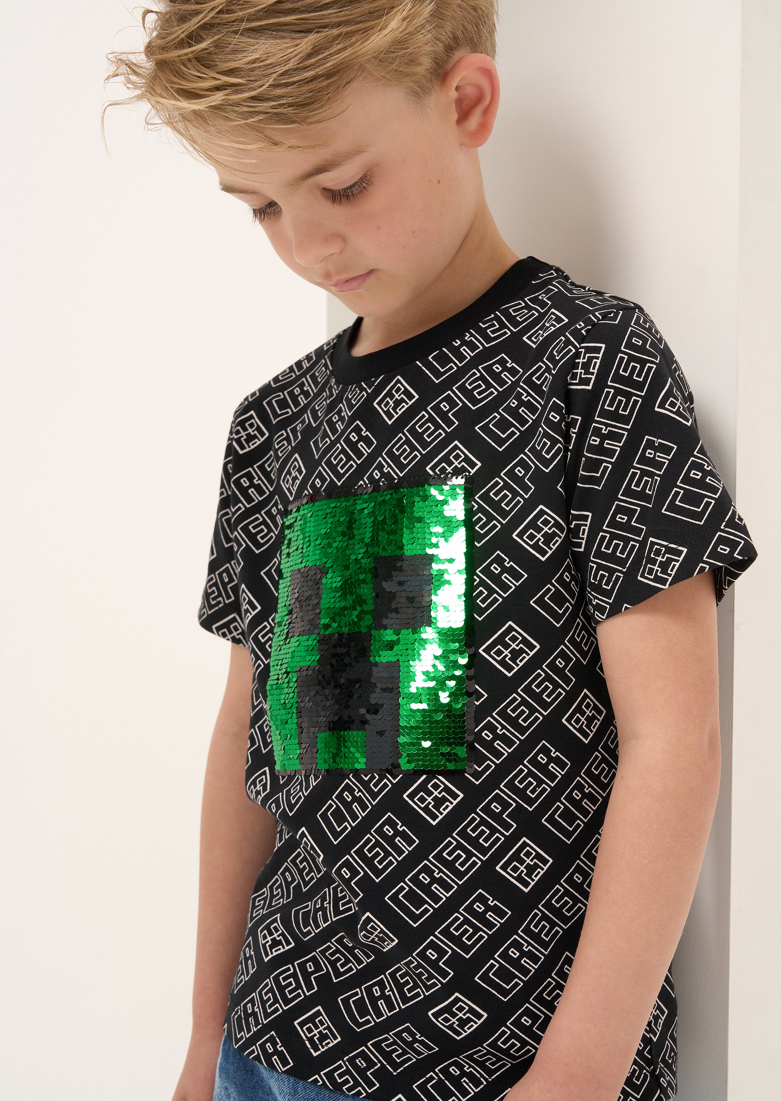 minecraft sequin t shirt