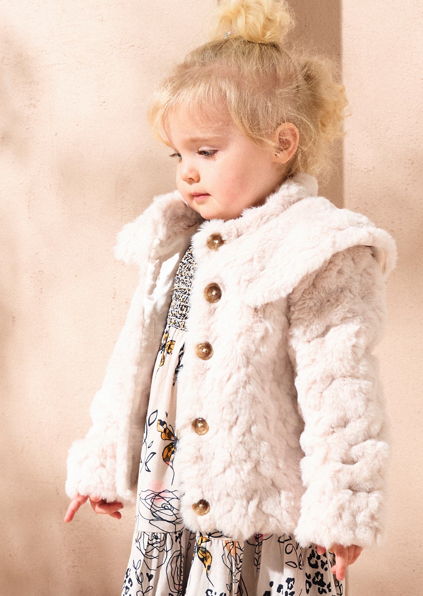 Little girl fur coat hotsell