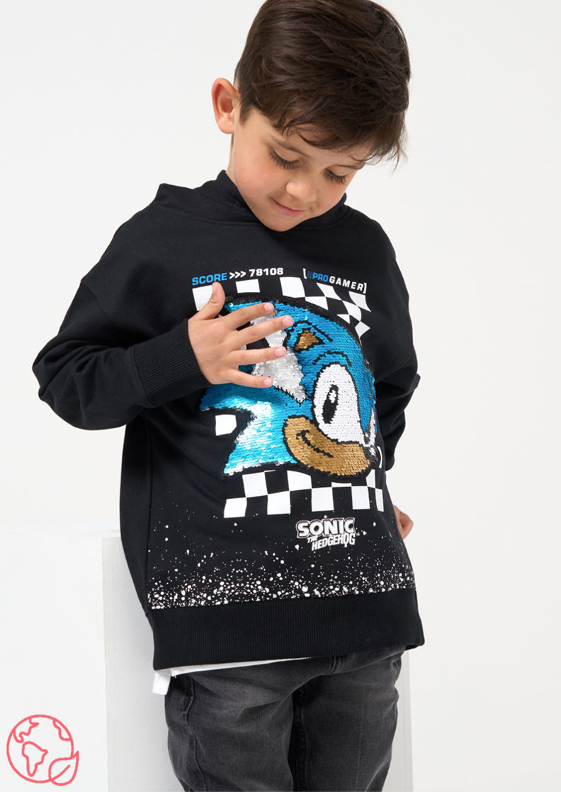  SEGA Sonic The Hedgehog Little Boys Fleece Pullover Hoodie 4:  Clothing, Shoes & Jewelry