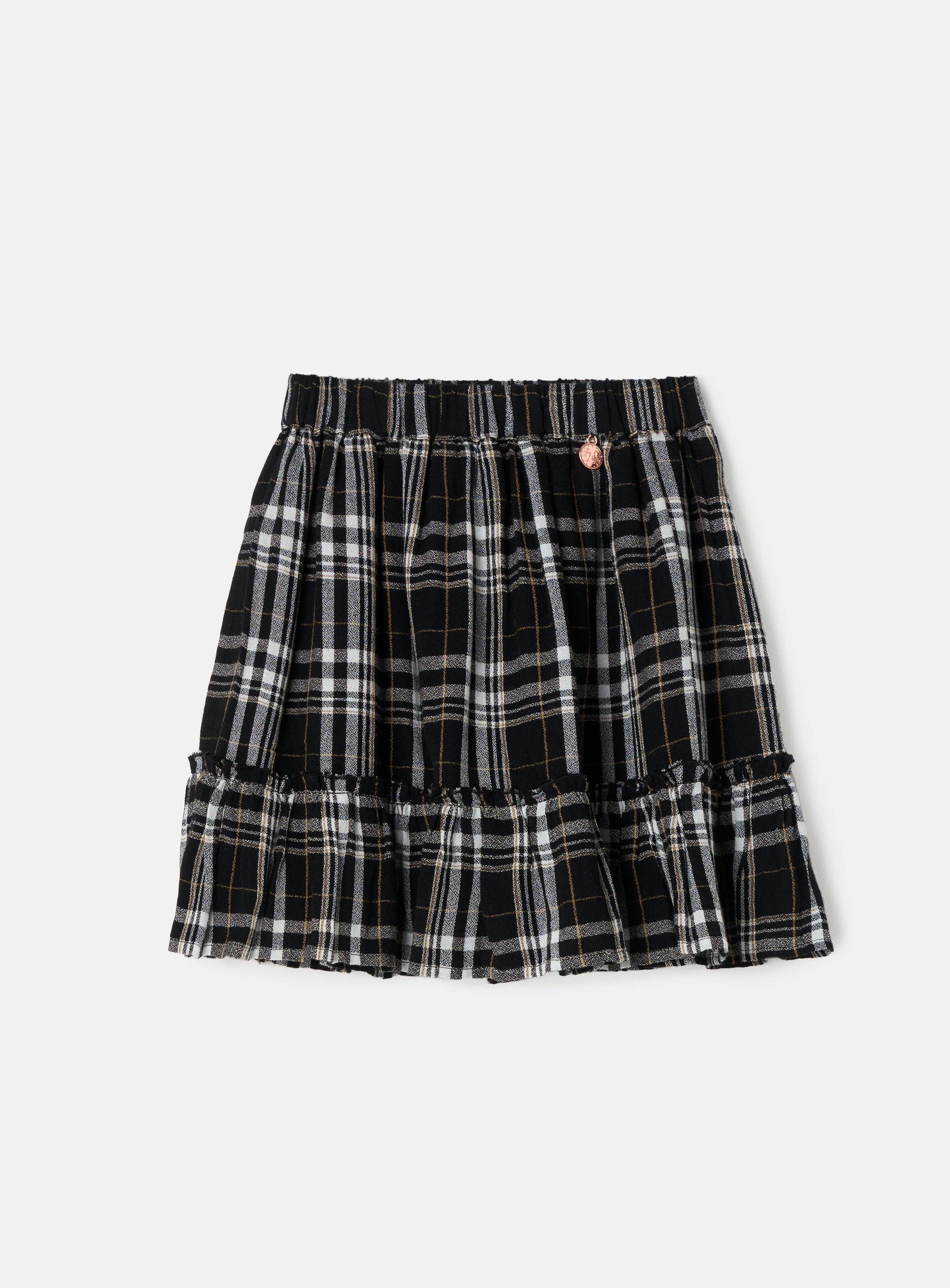 Black checkered tennis skirt hotsell