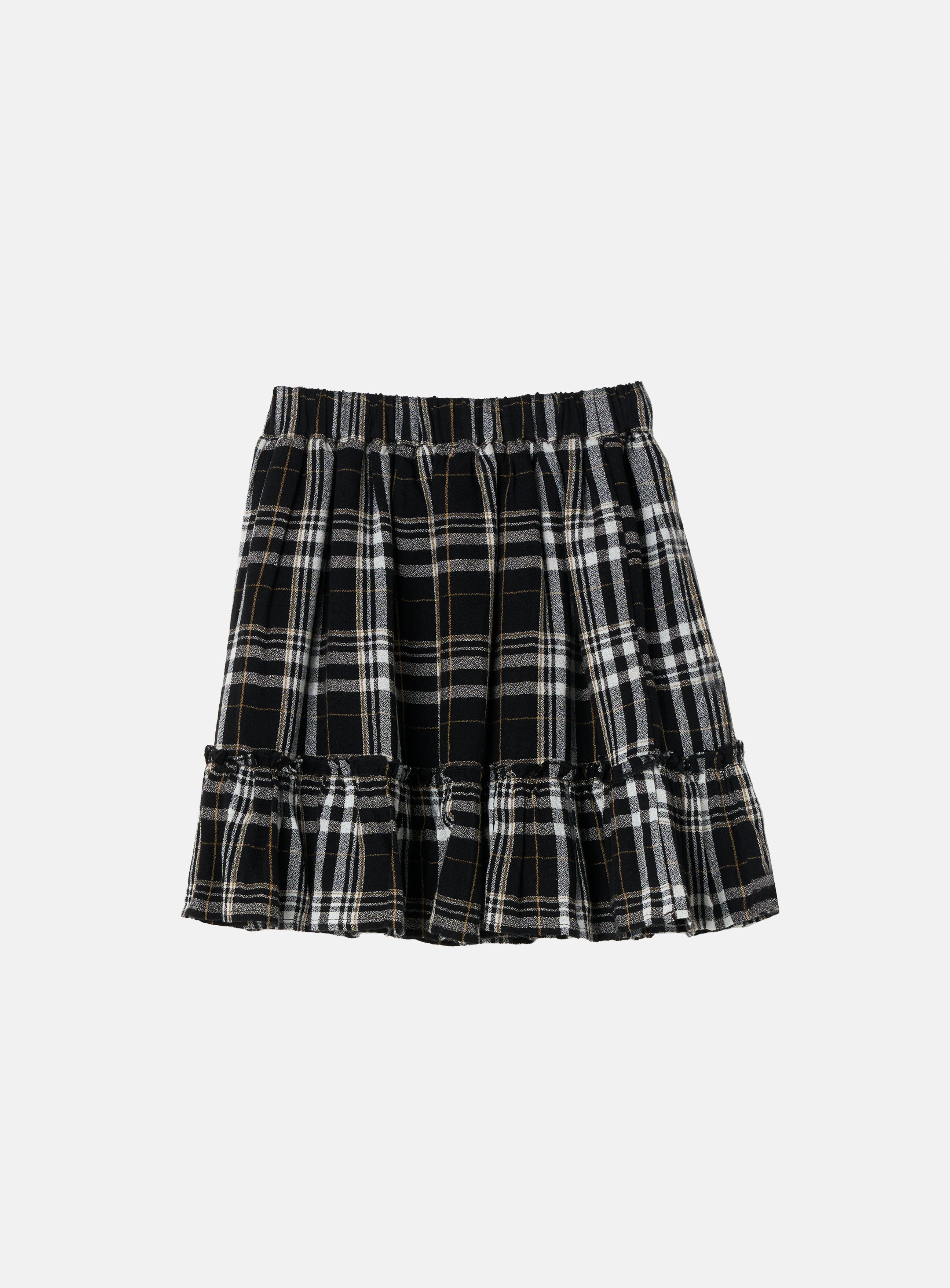 Amber Black & White Check Skirt