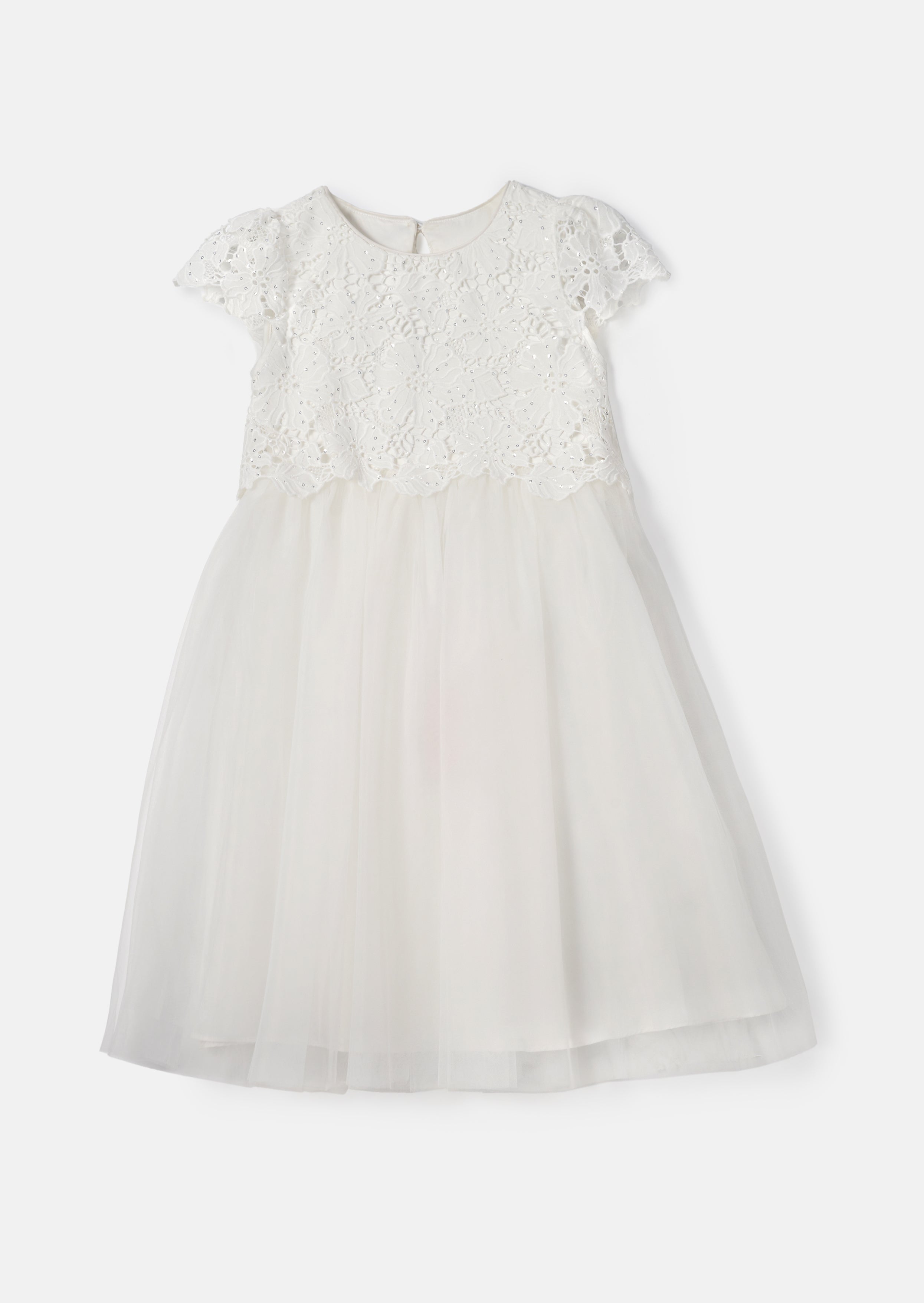 Esme Ivory Lace Bodice Dress