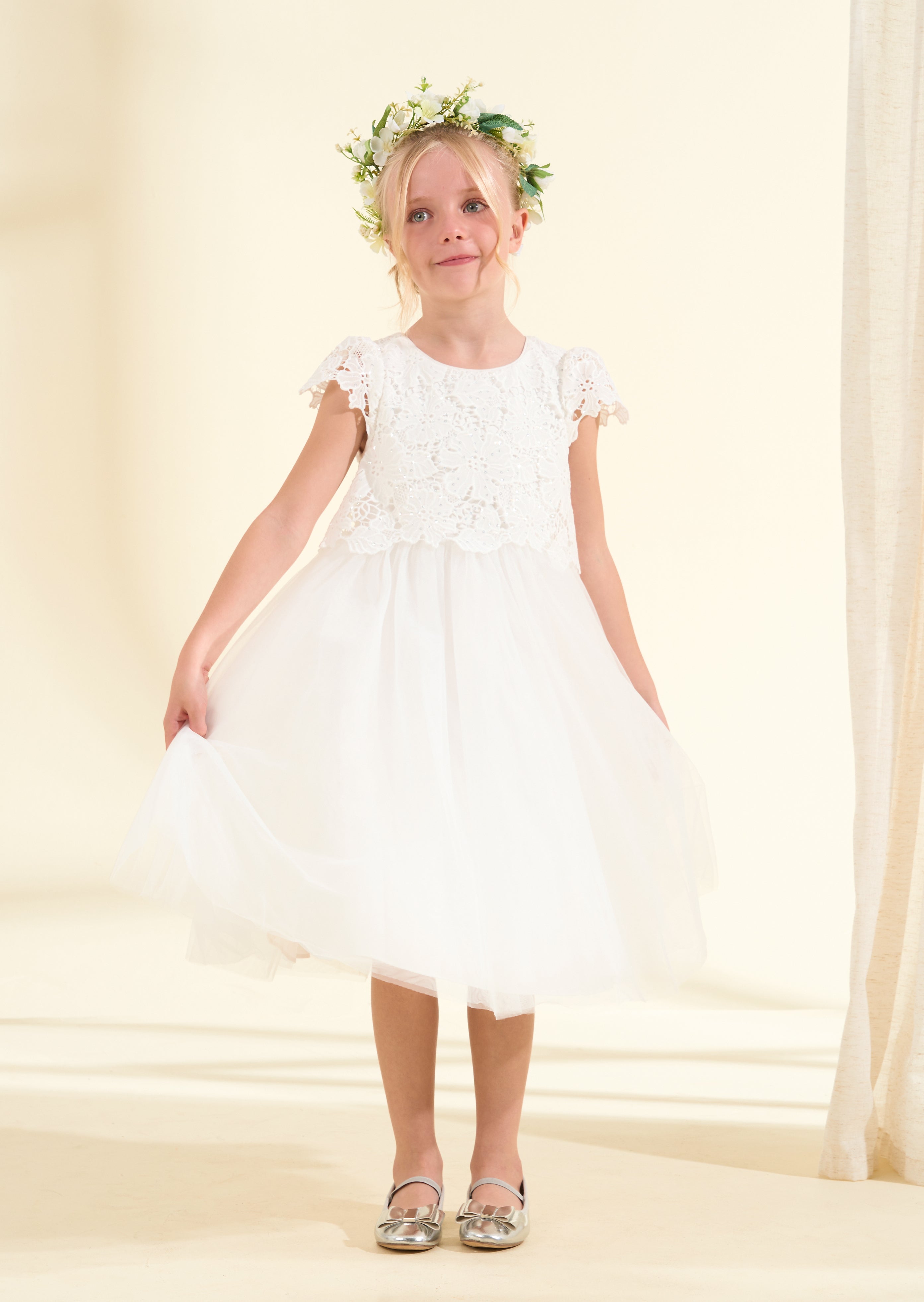 Ivory Flower Girl Dress | Angel & Rocket