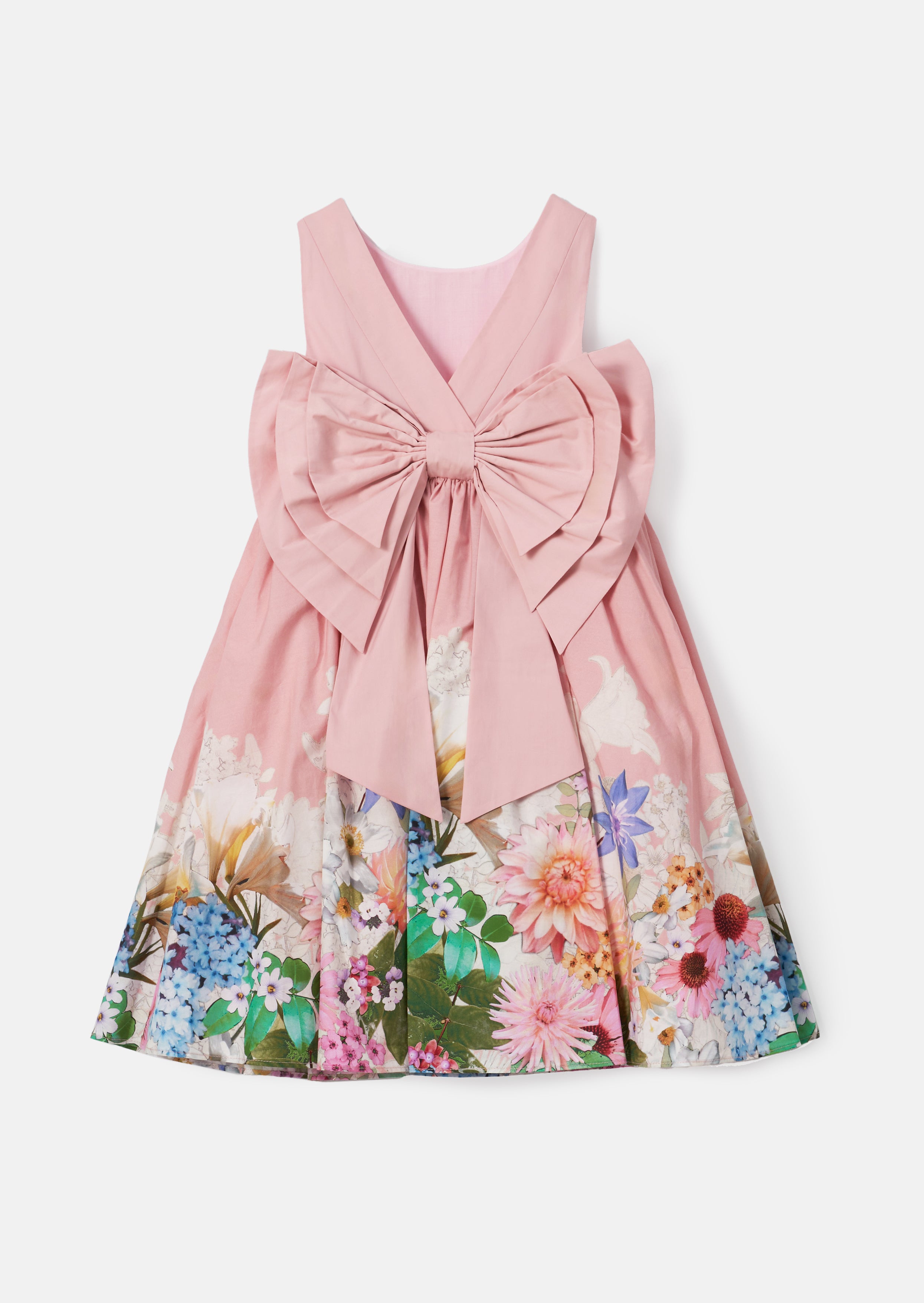 Elisa Pink Bow Back Dress