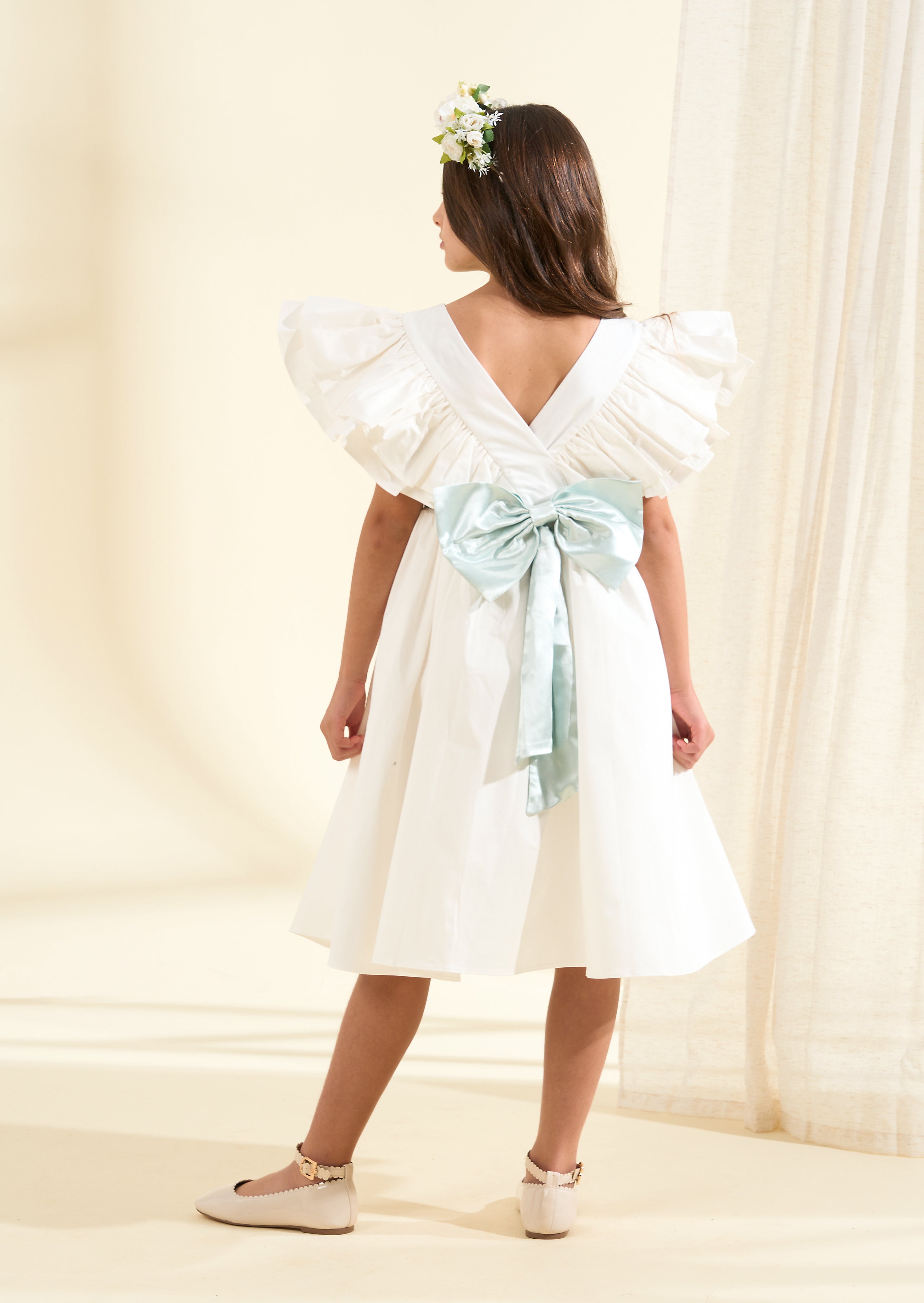 Sash Flower Girl Dress Angel Rocket