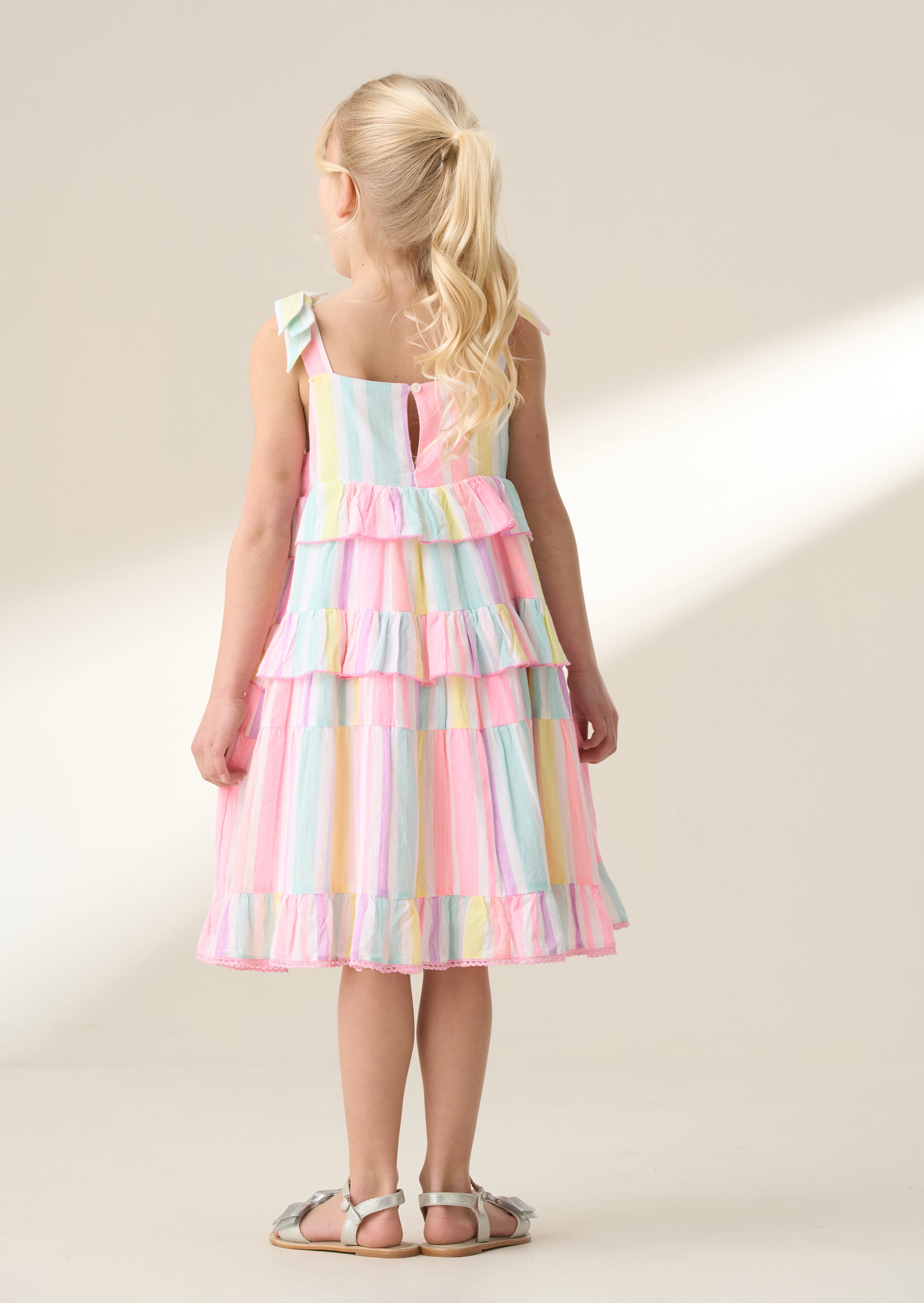 Nola Multi Bright Stripe Dress