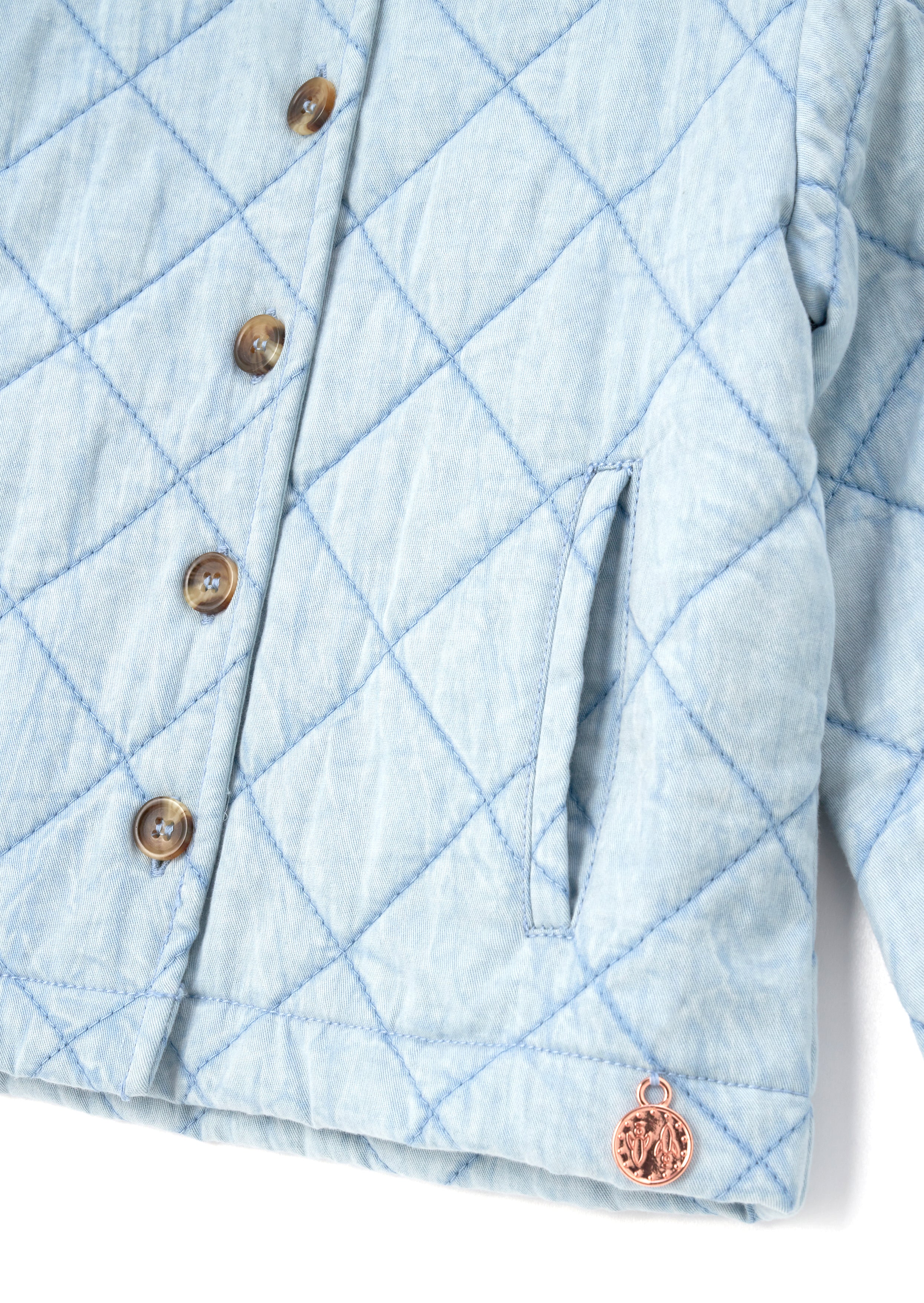 Felice Quilted Denim Jacket