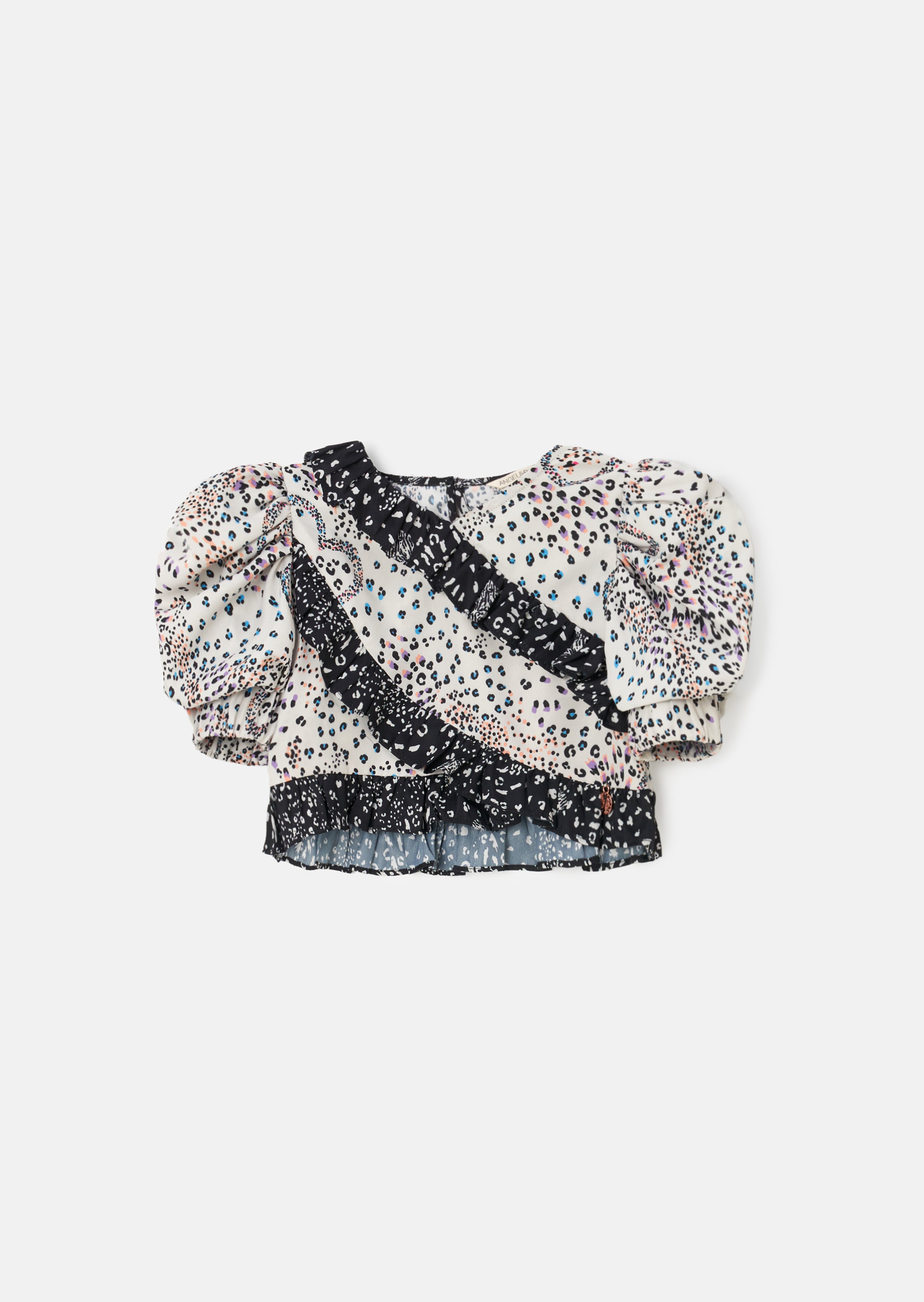 Estelle Multi Frill Print Top