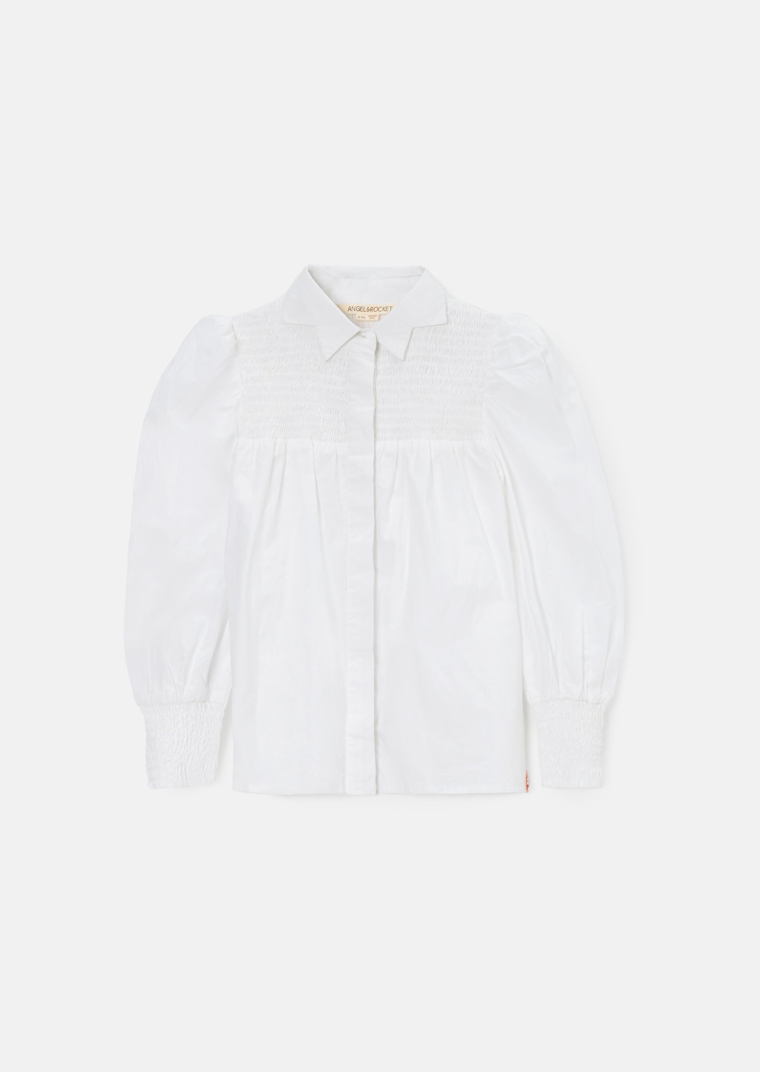 Gabriella White Star Collar Shirt