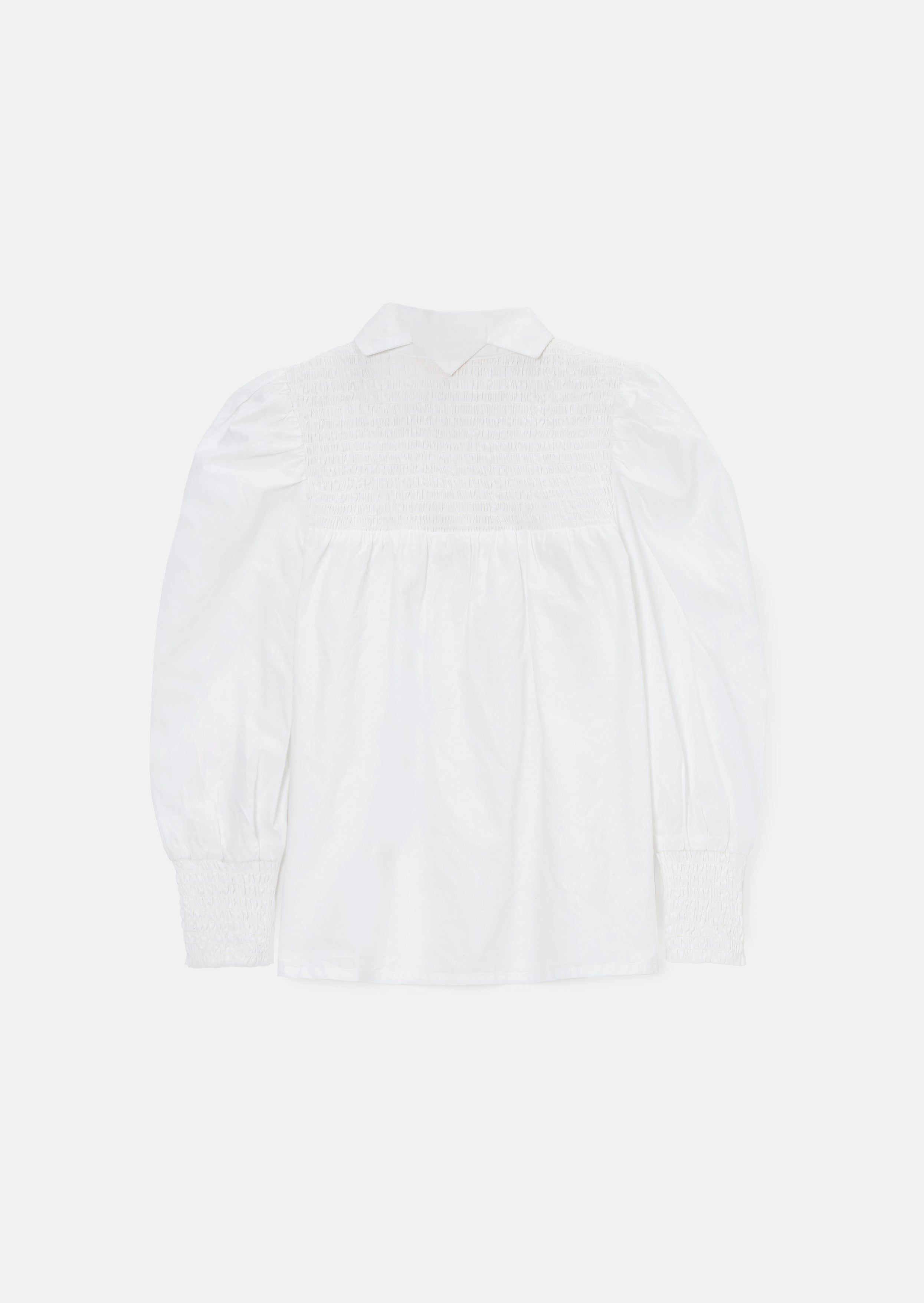 Gabriella White Star Collar Shirt