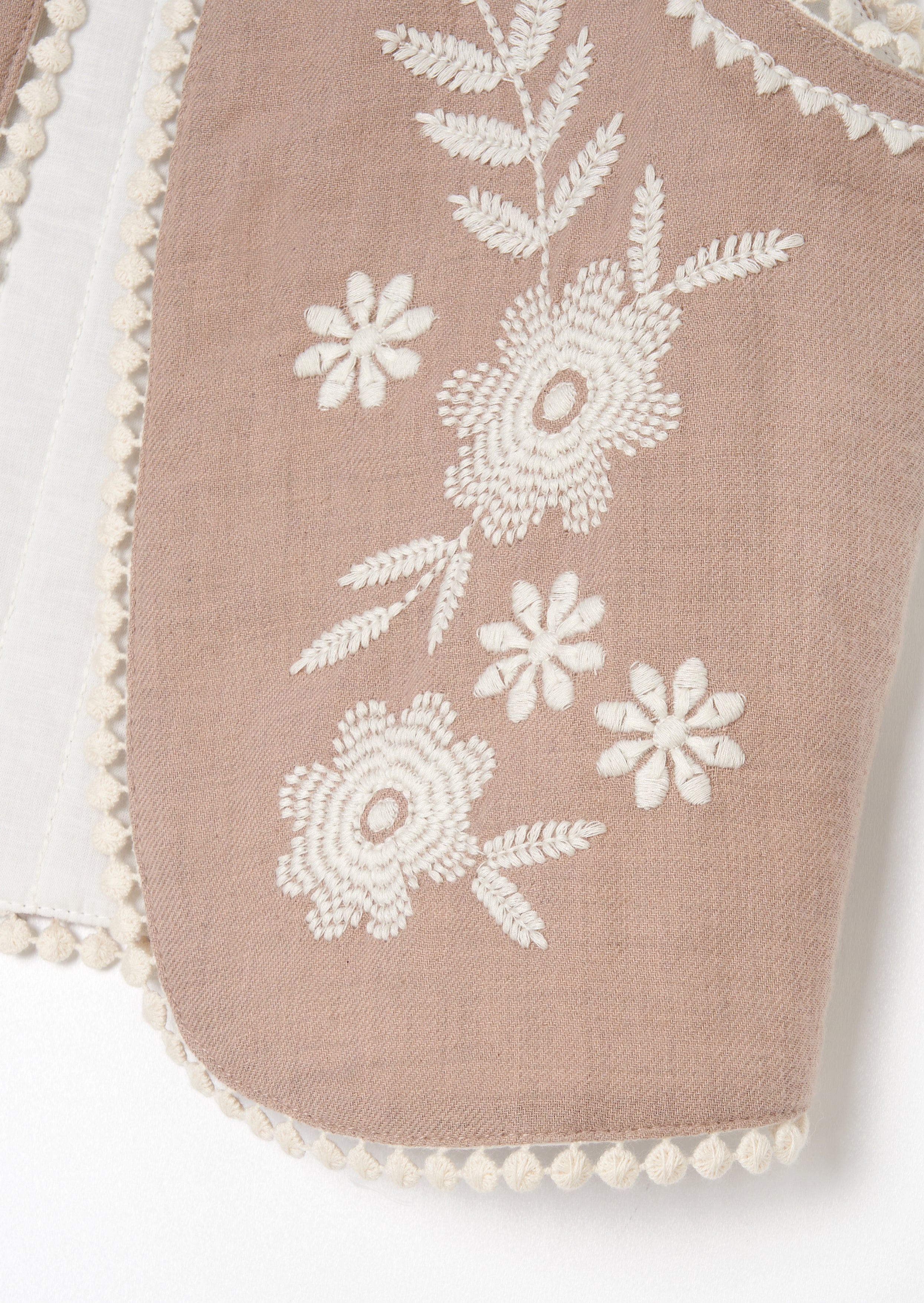 Lina Taupe Embroidered Gilet