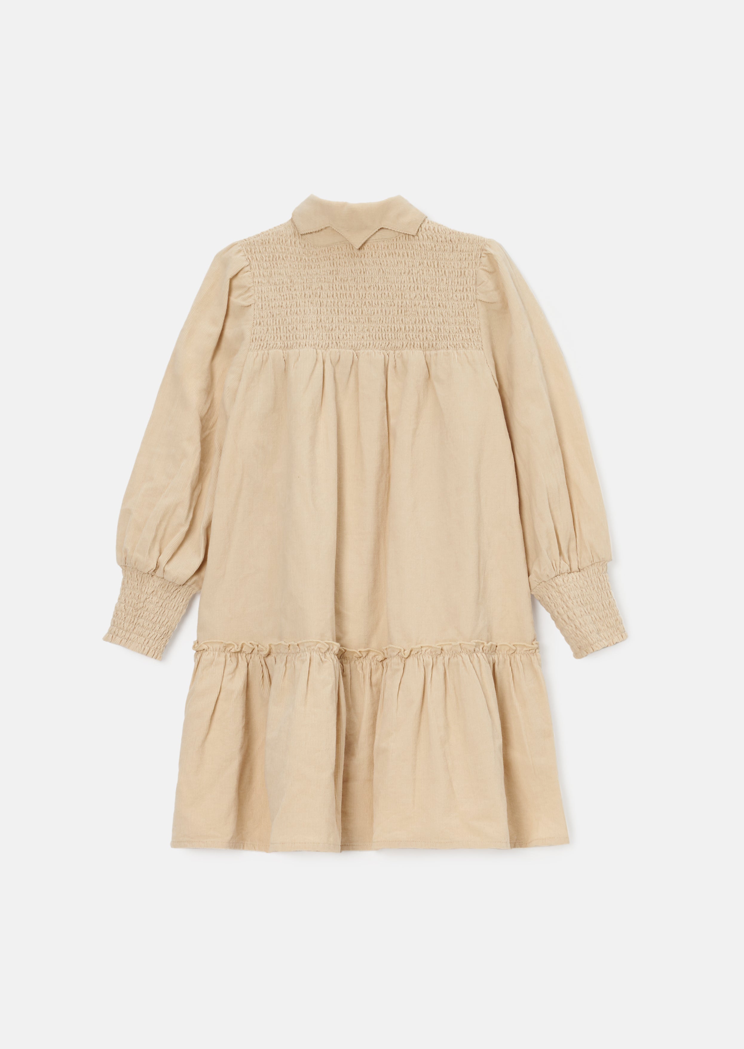 Rafferty Cream Cord Star Collar Dress