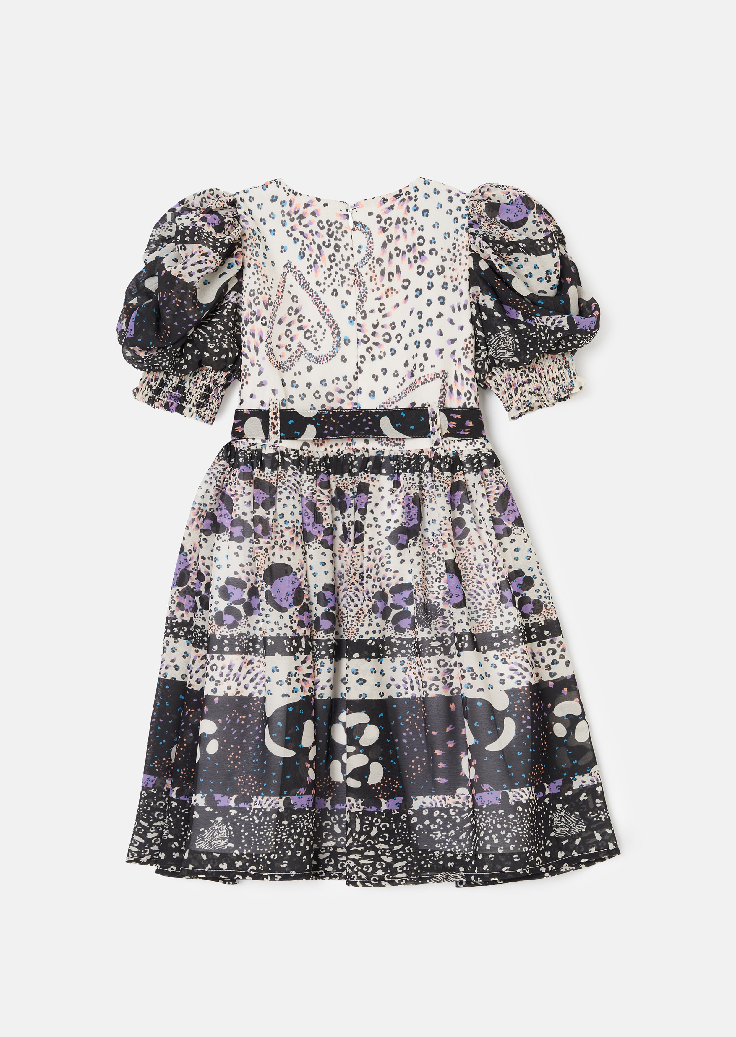 Estelle Multi Print Mix Belted Dress