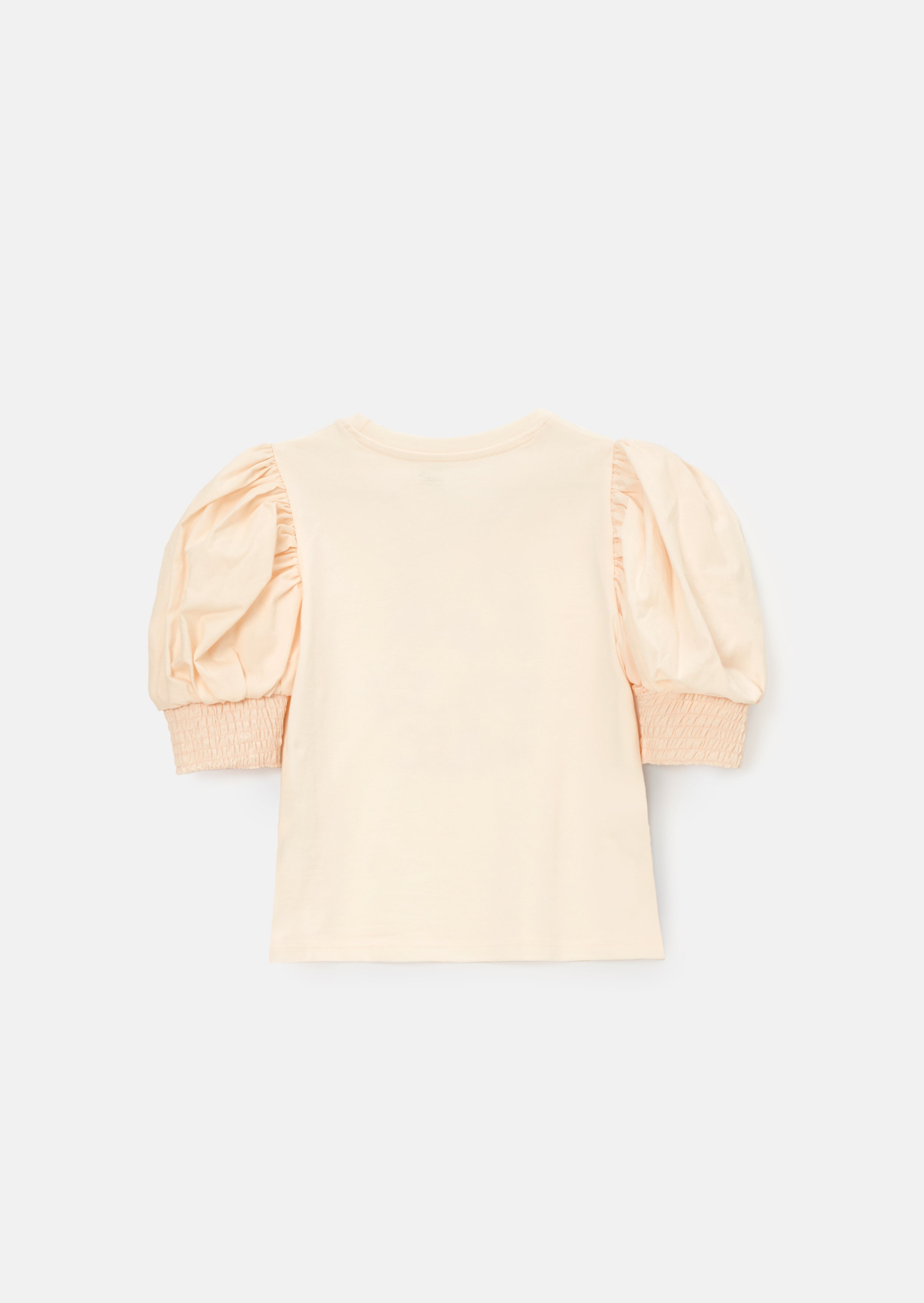 Heidi Pink Puff Sleeve Rock Tee