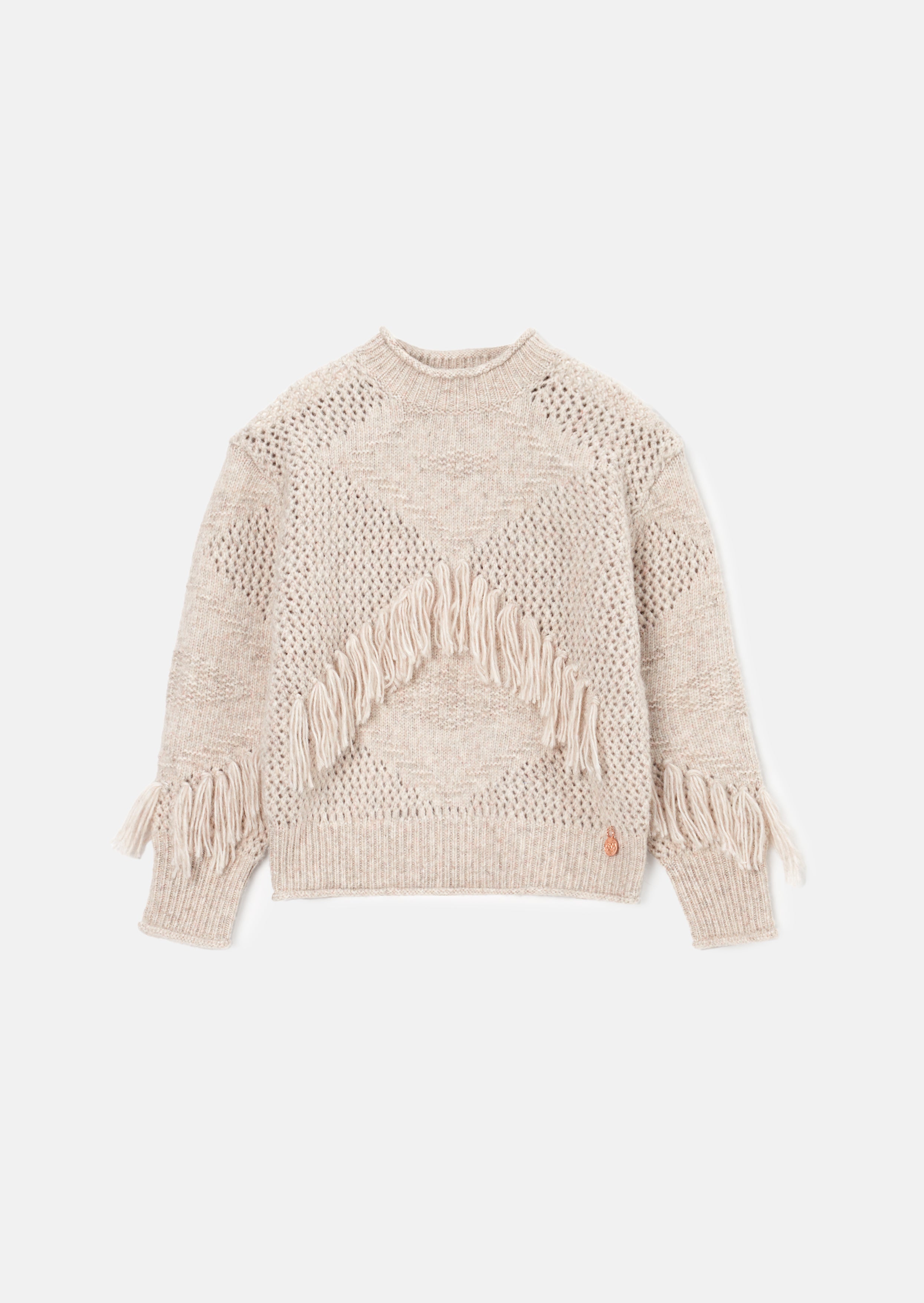 Sienna Stone Fringed Jumper