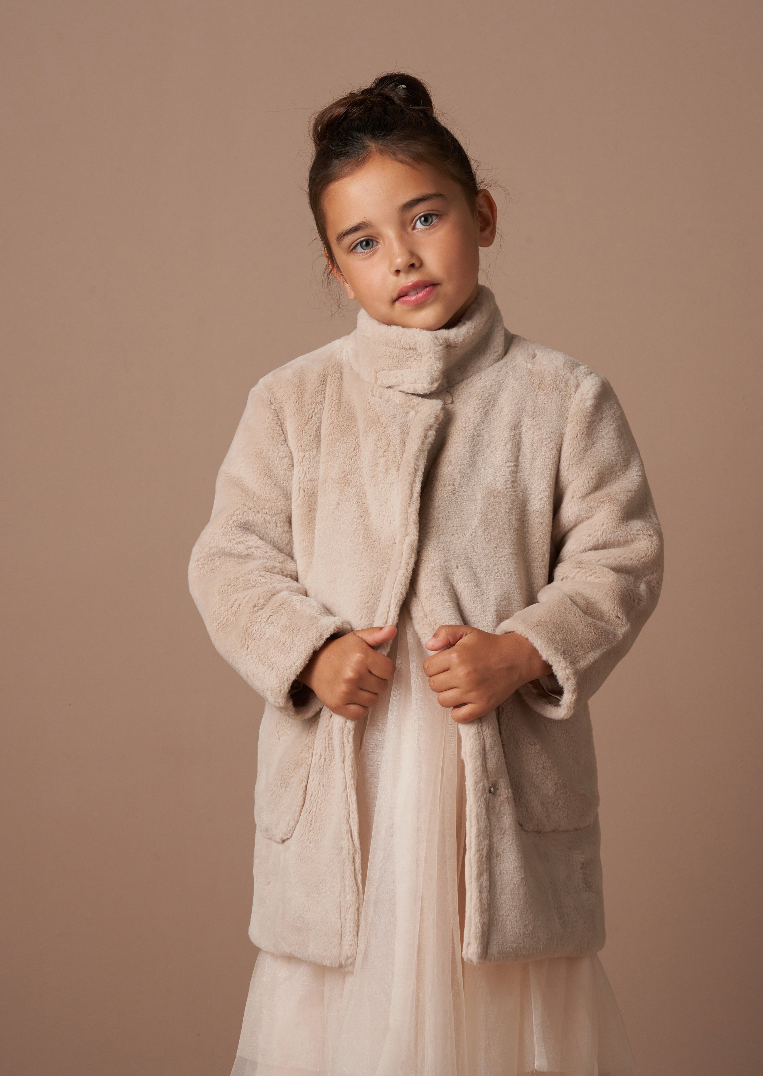 Briar Taupe Fur Coat