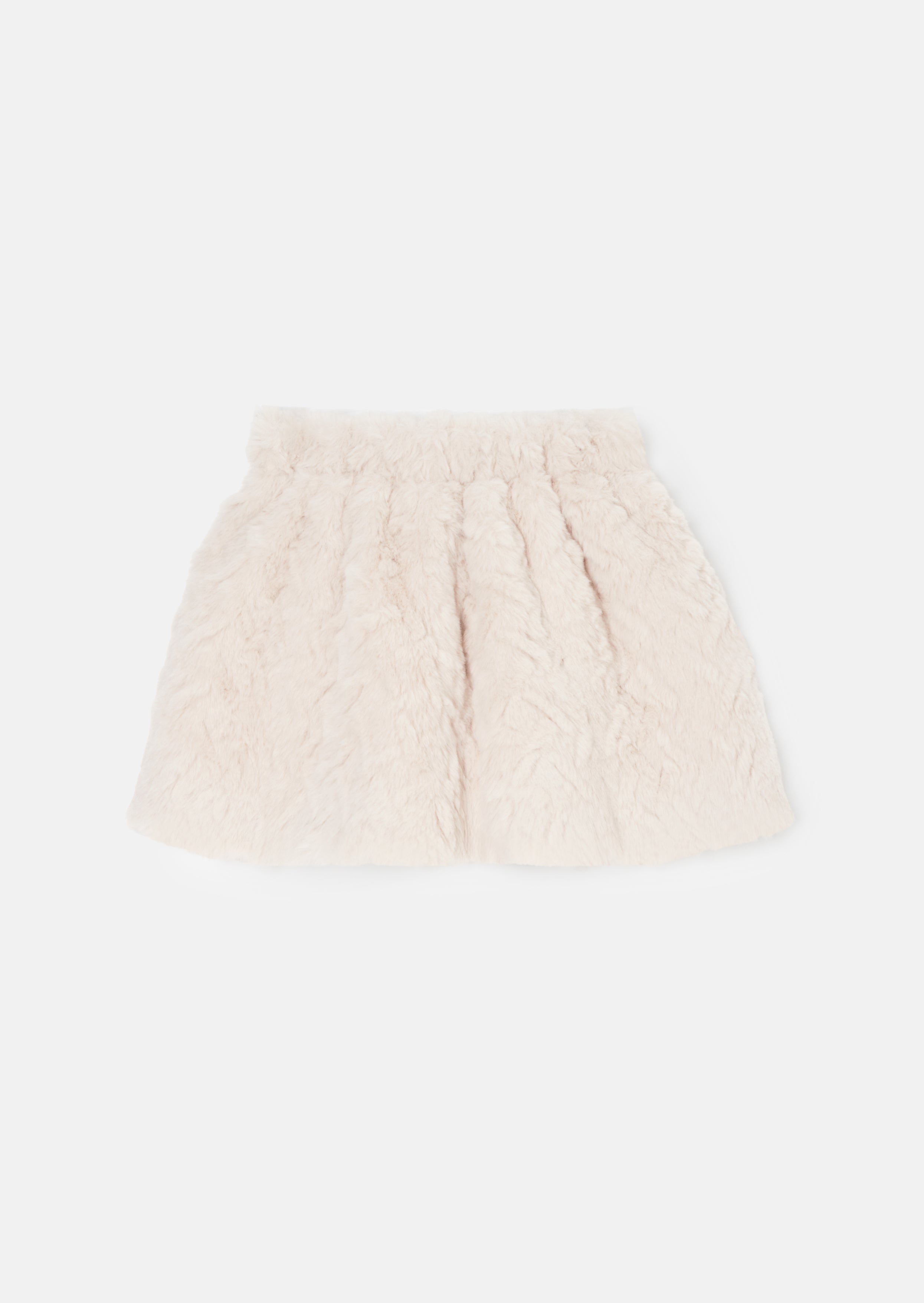 Cecile Taupe Fur Skirt