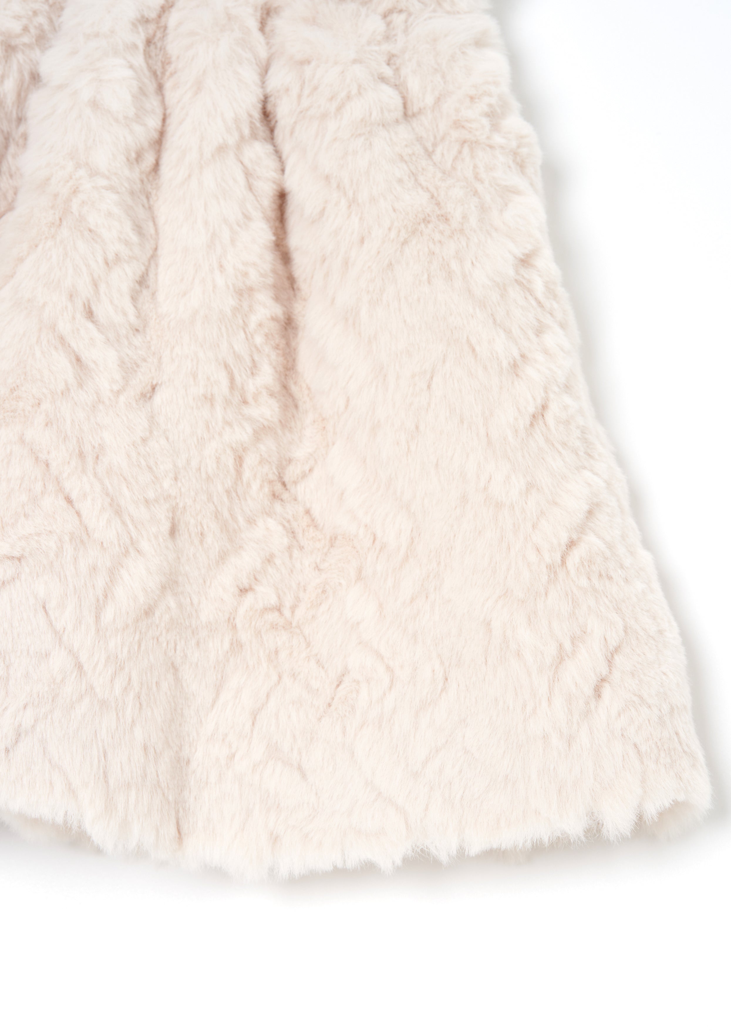 Cecile Taupe Fur Skirt