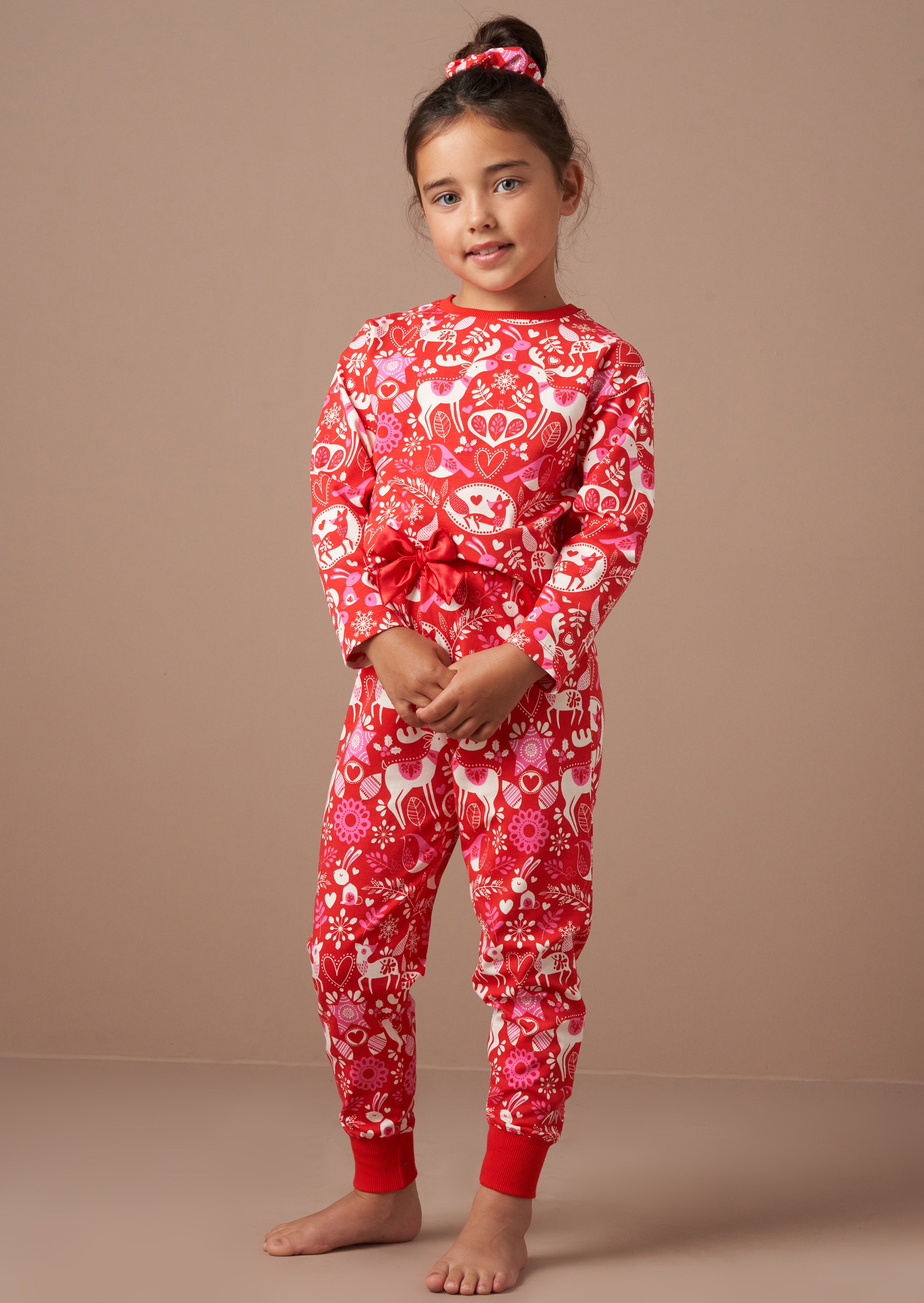 Amelia Red Winter Print PJs