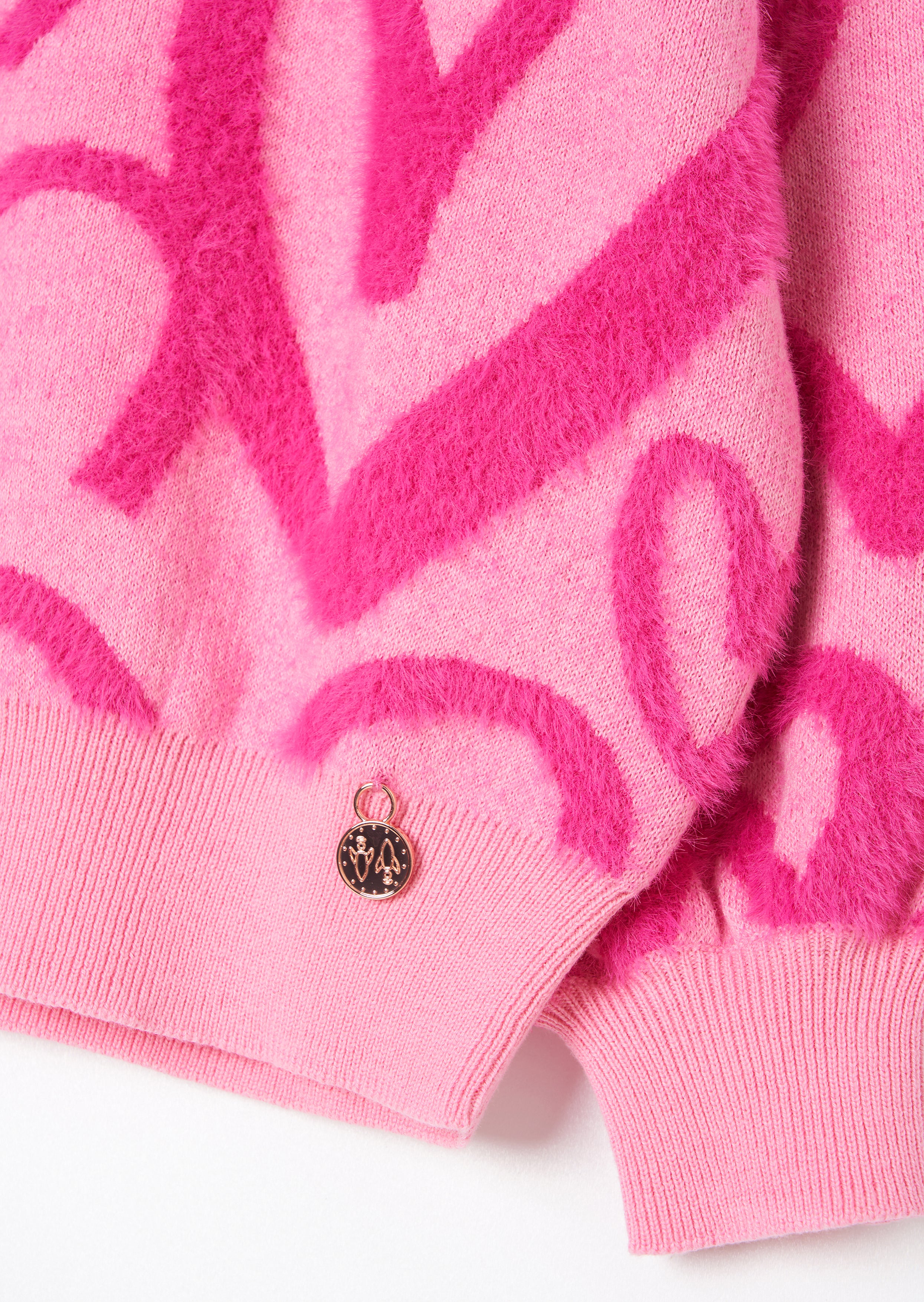 Harlow Pink Heart Jumper