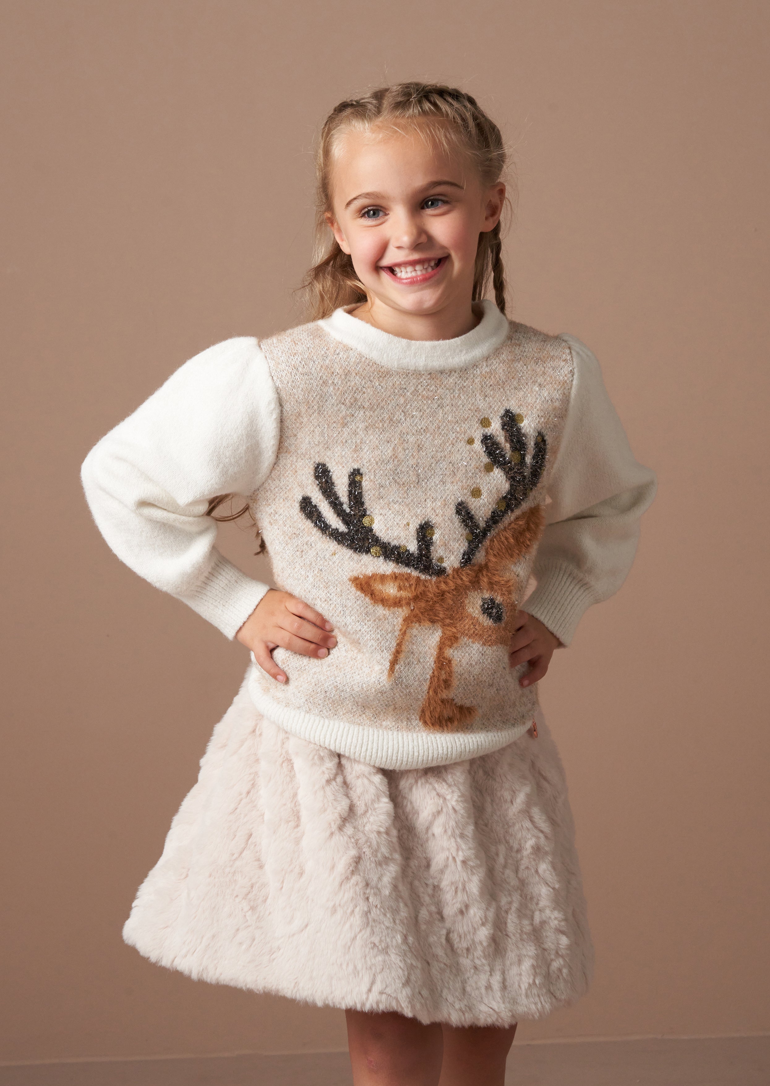 Deidre Natural Deer Jumper