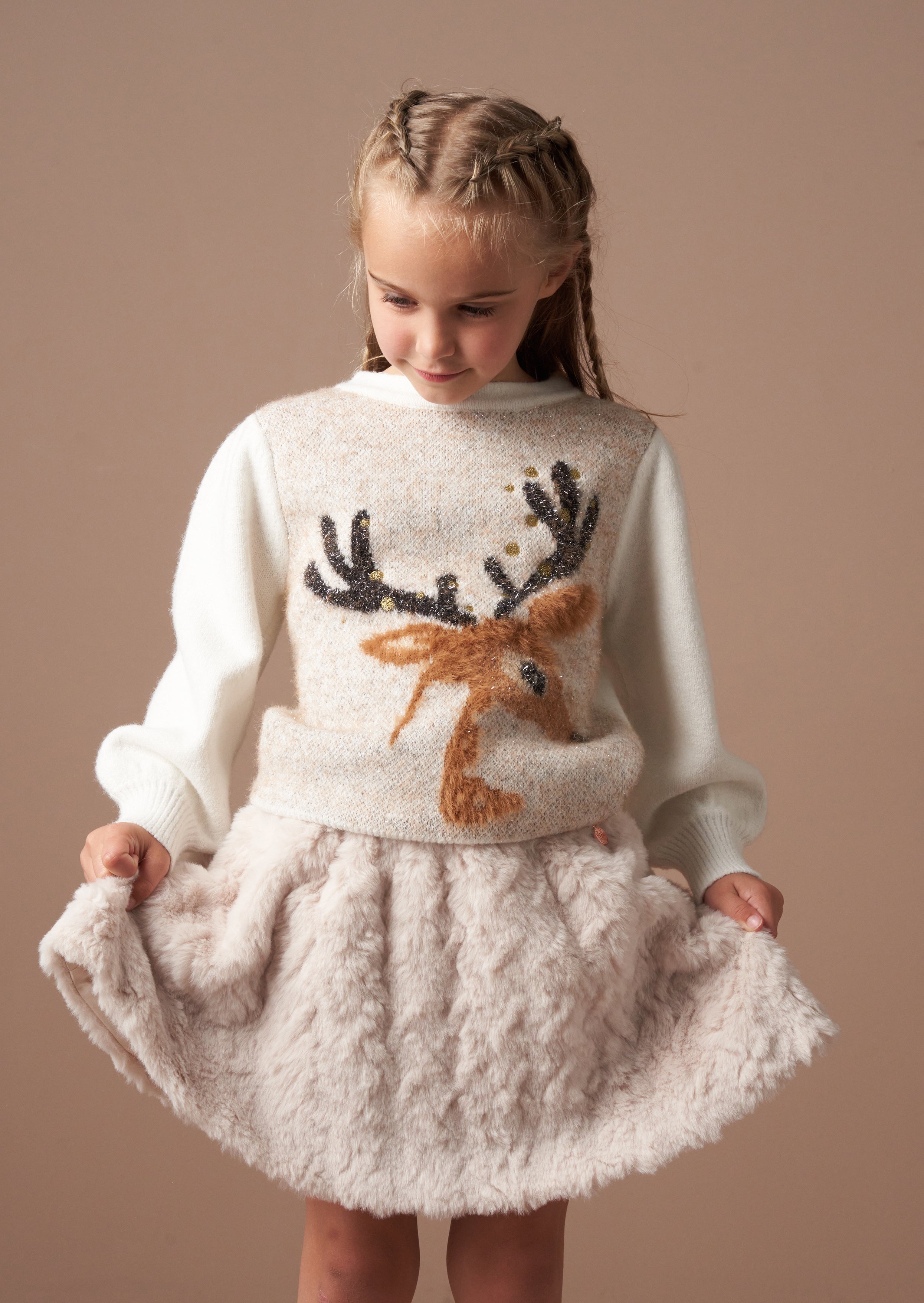 Deidre Natural Deer Jumper