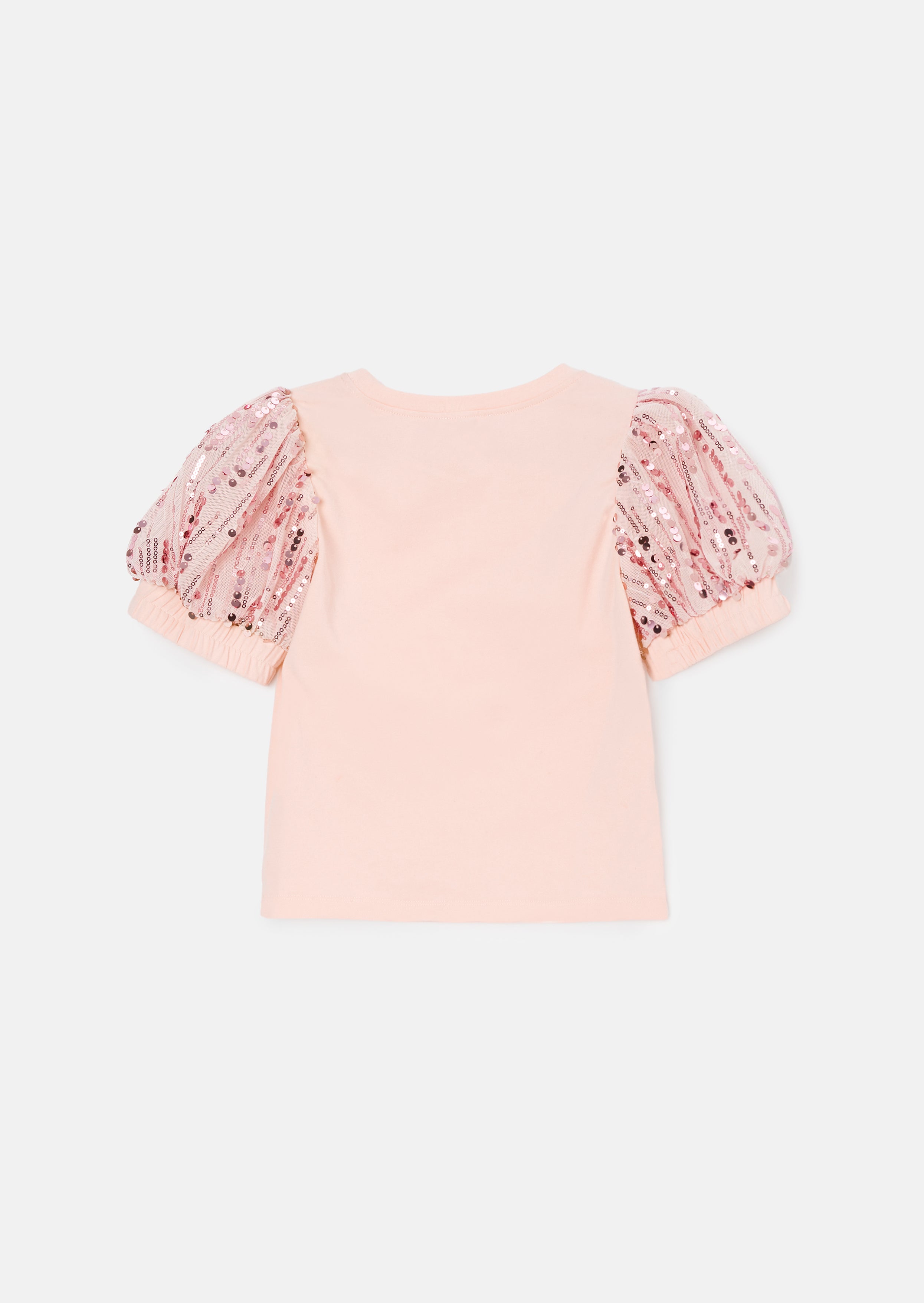 Freya Pink Sequin Sleeve Tee