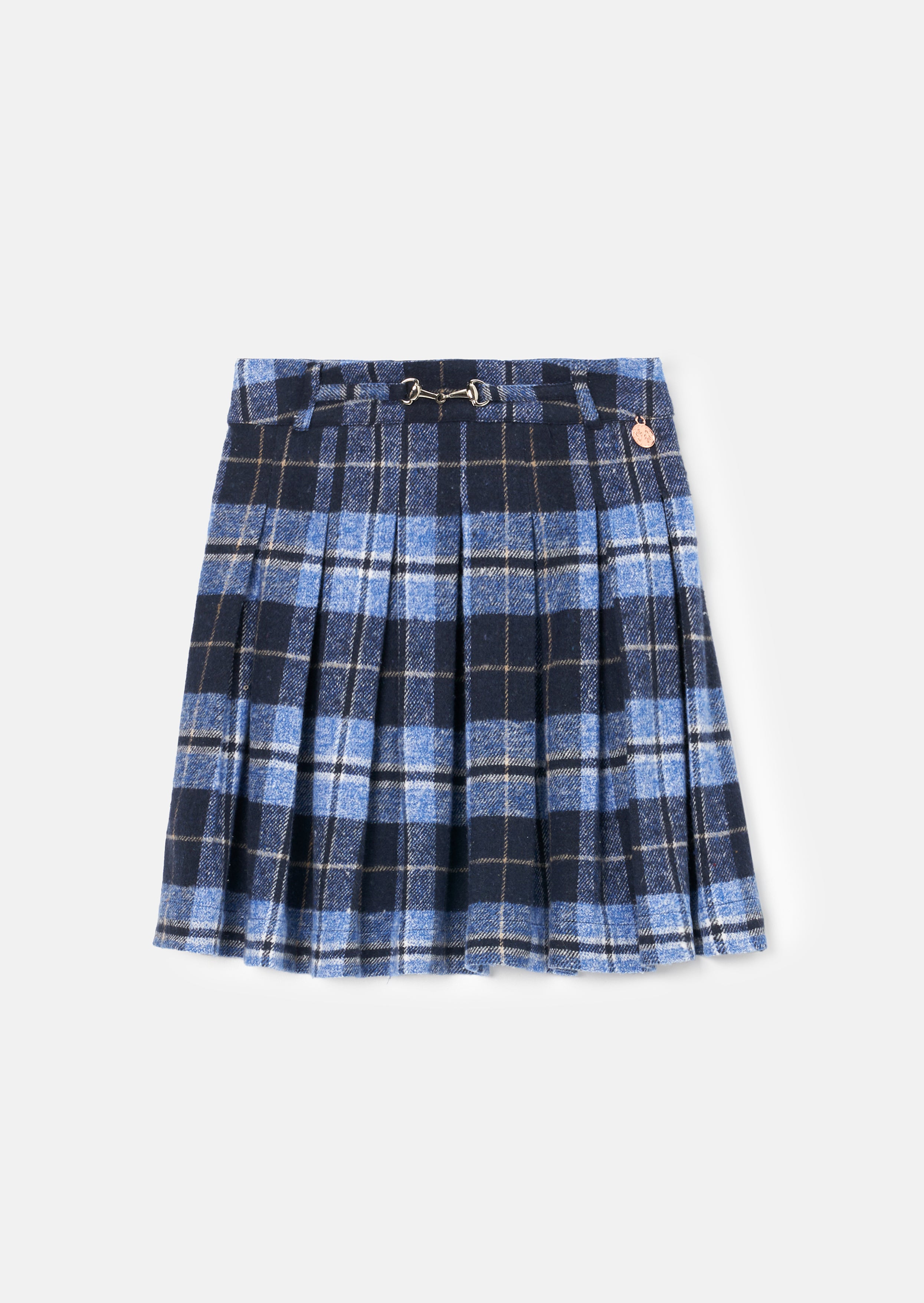 Macy Blue Check Skirt