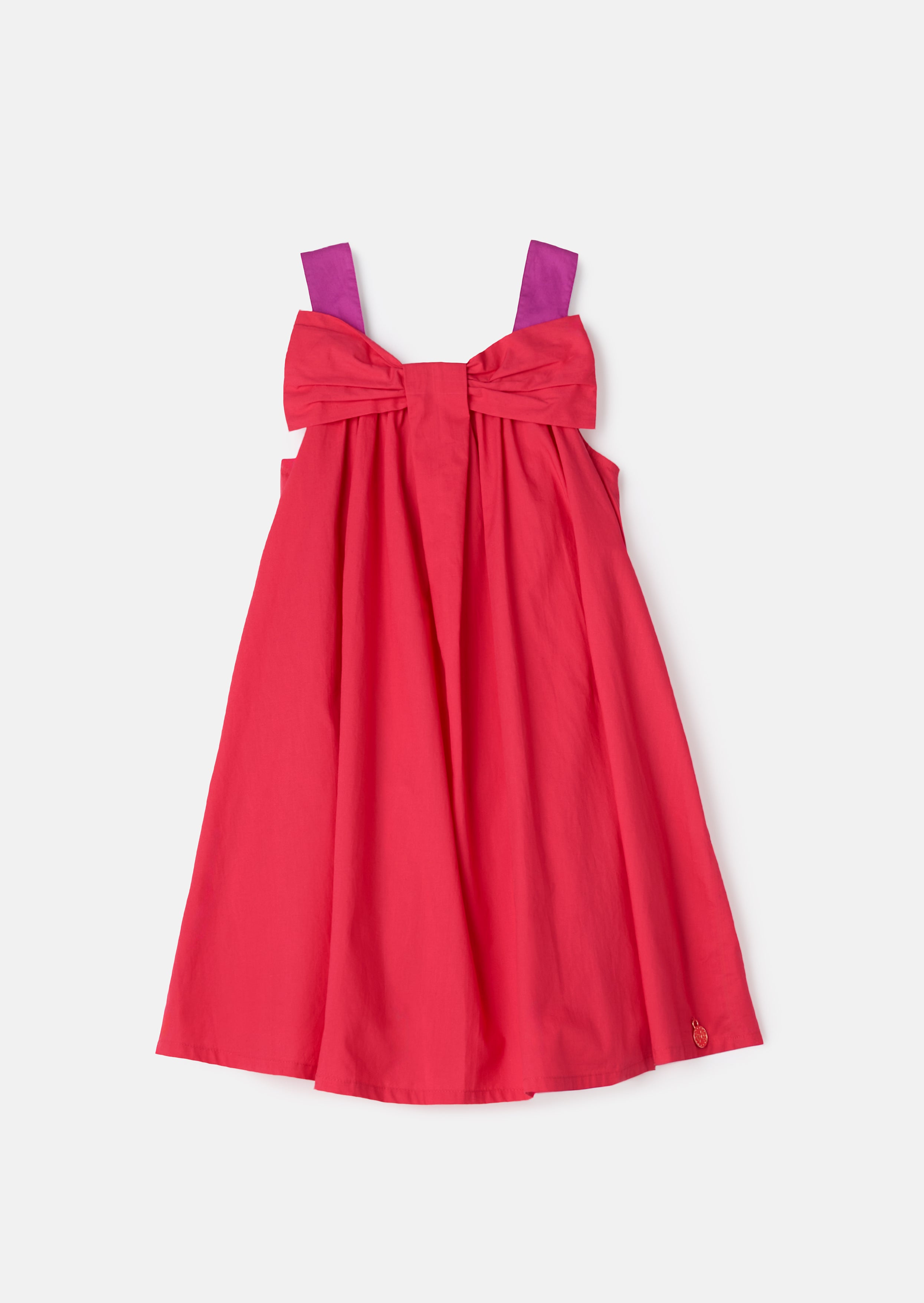 Libby Pink Bow Swing Dress