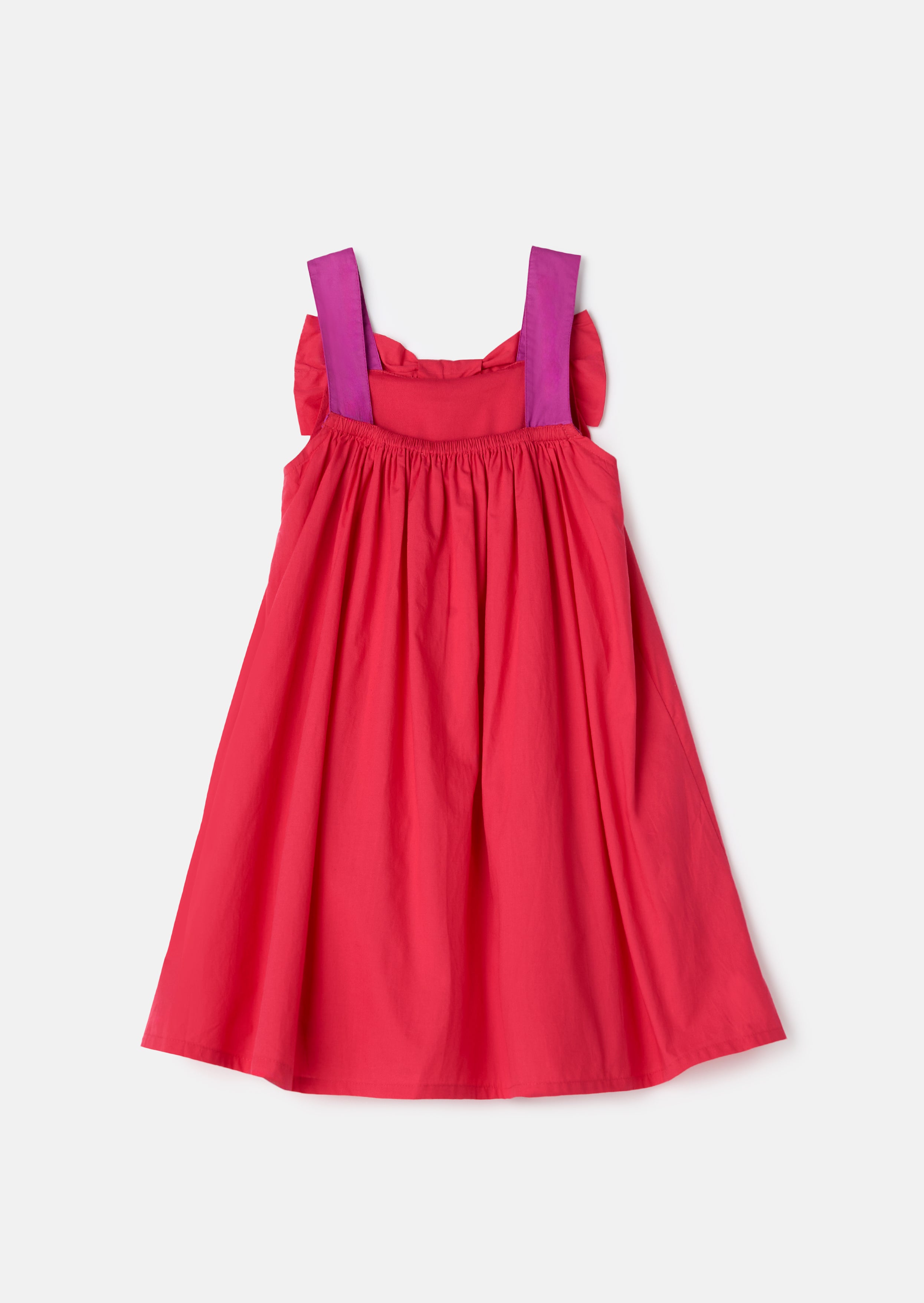 Libby Pink Bow Swing Dress