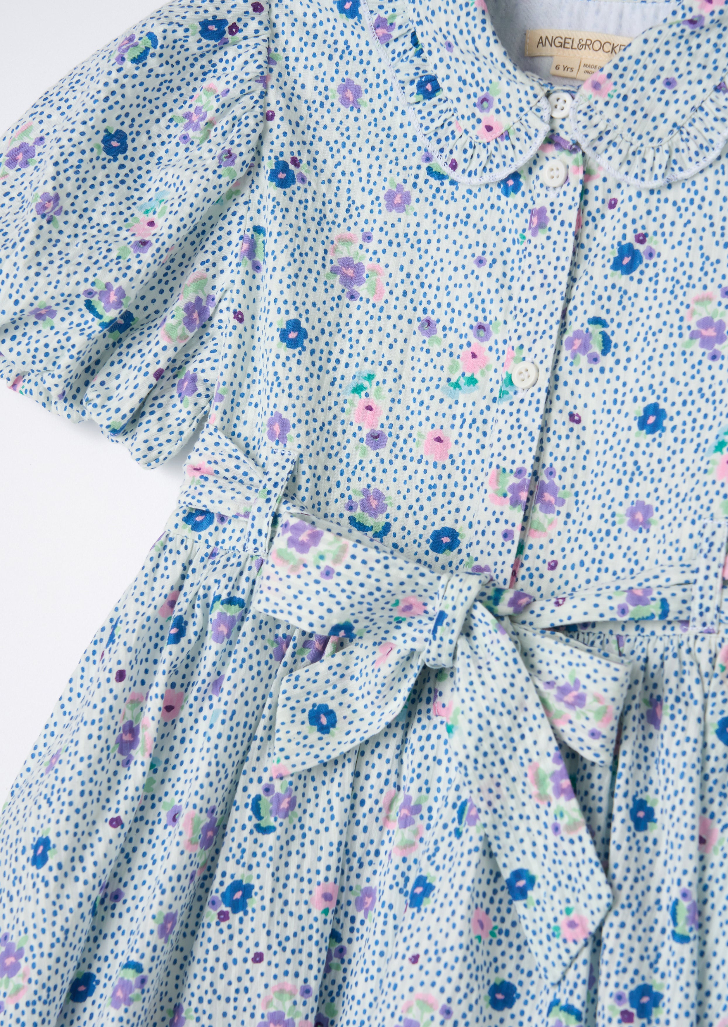 Danni Blue Printed Shirt Dress