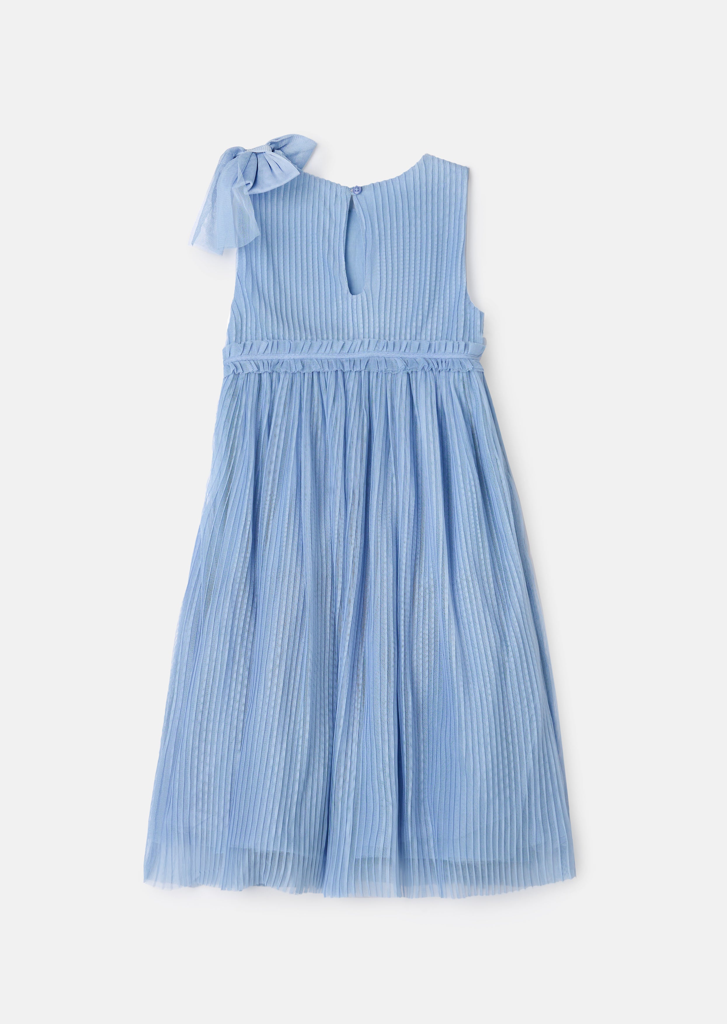 Antonia Blue Tulle Bow Dress