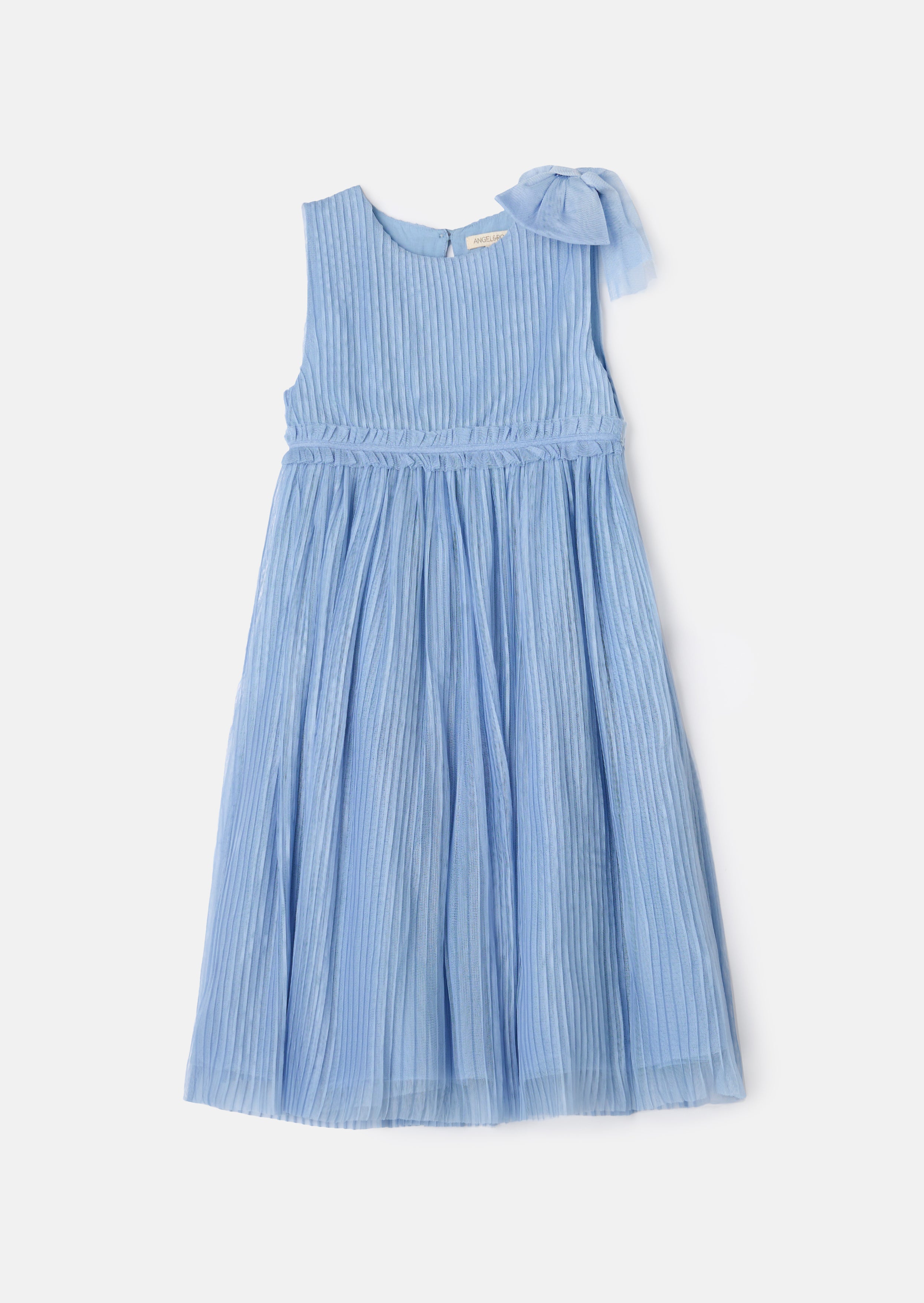 Antonia Blue Tulle Bow Dress