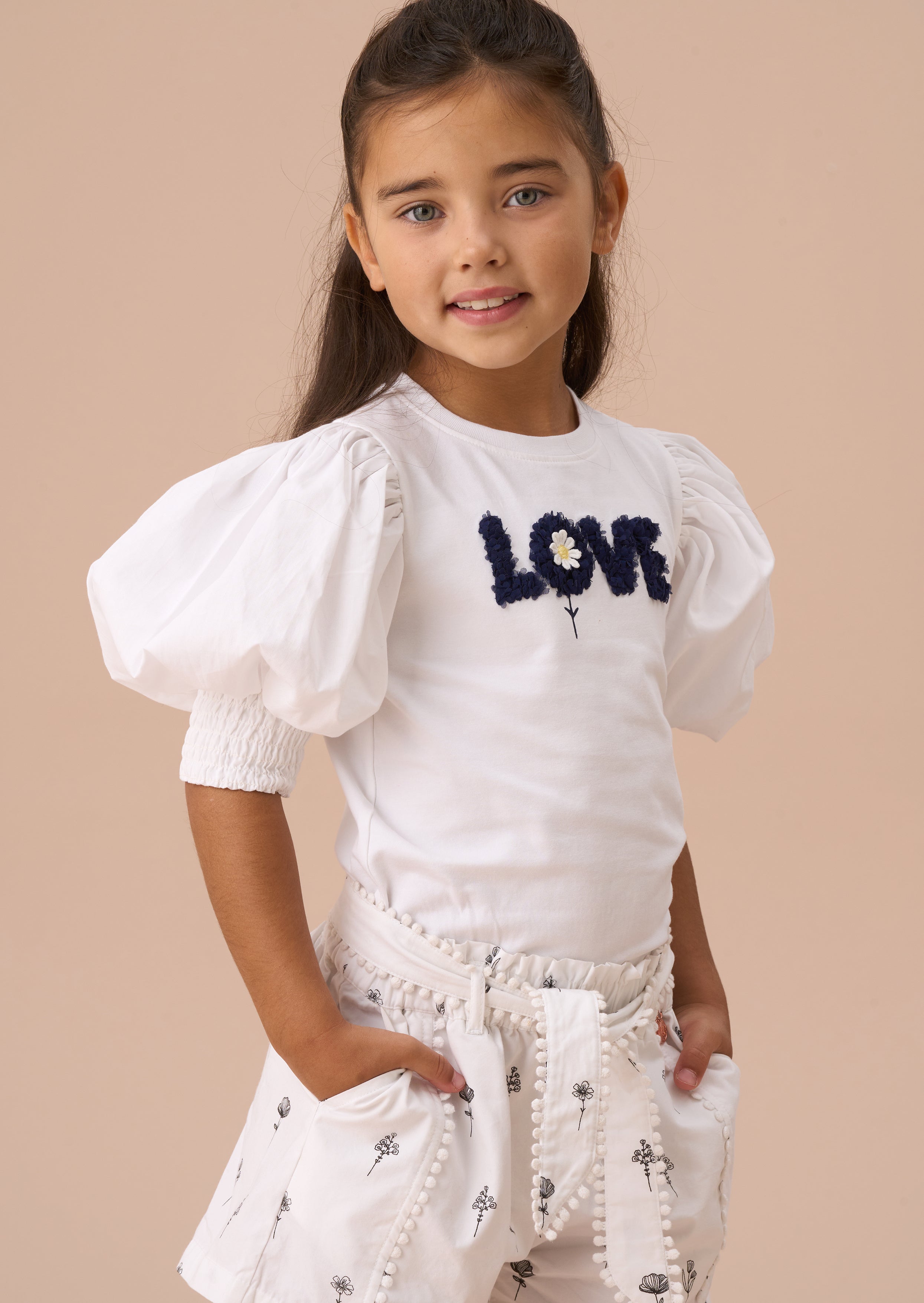 Heidi White Puff Sleeve Top