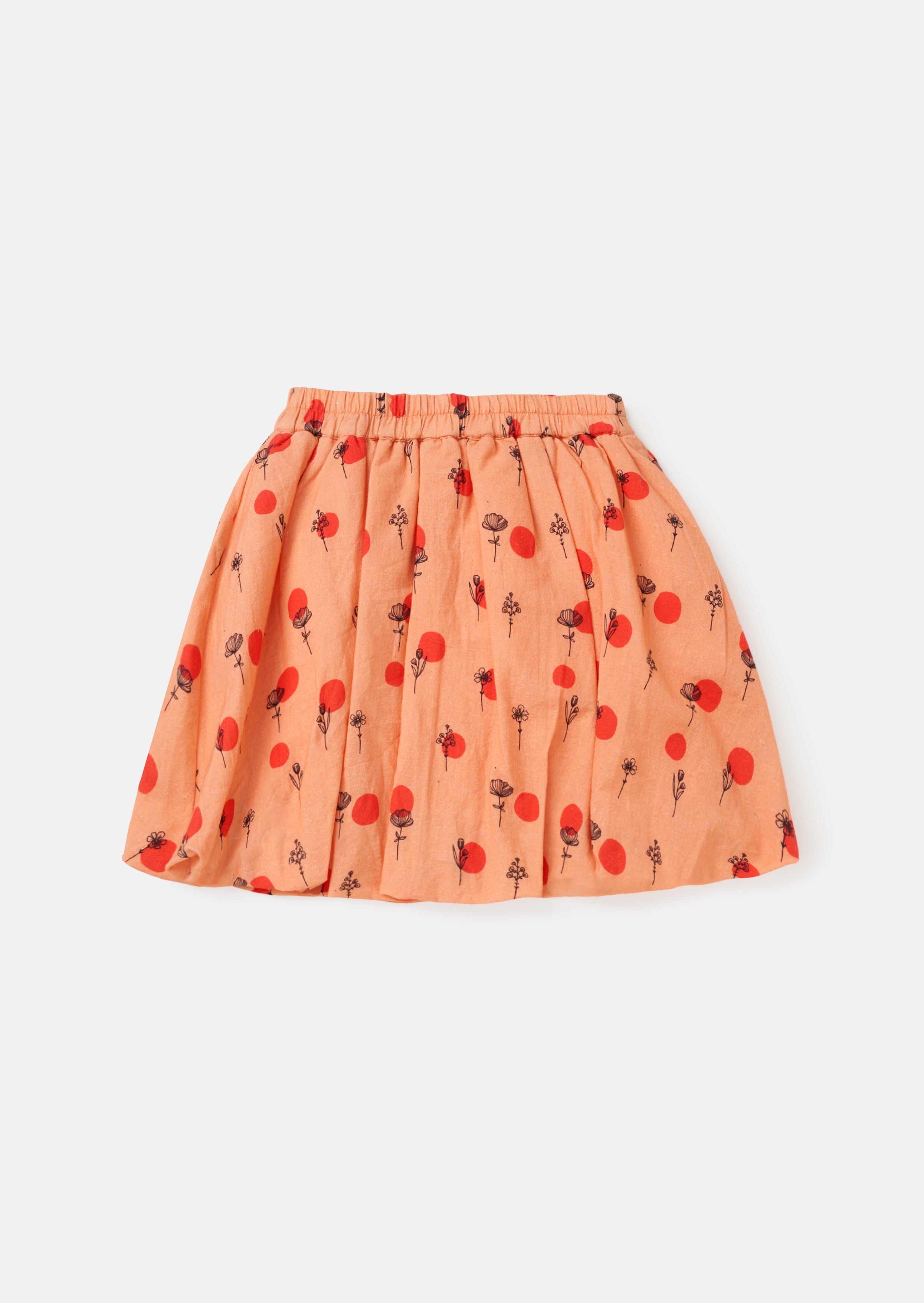 Annie Coral Bubble Hem Skirt