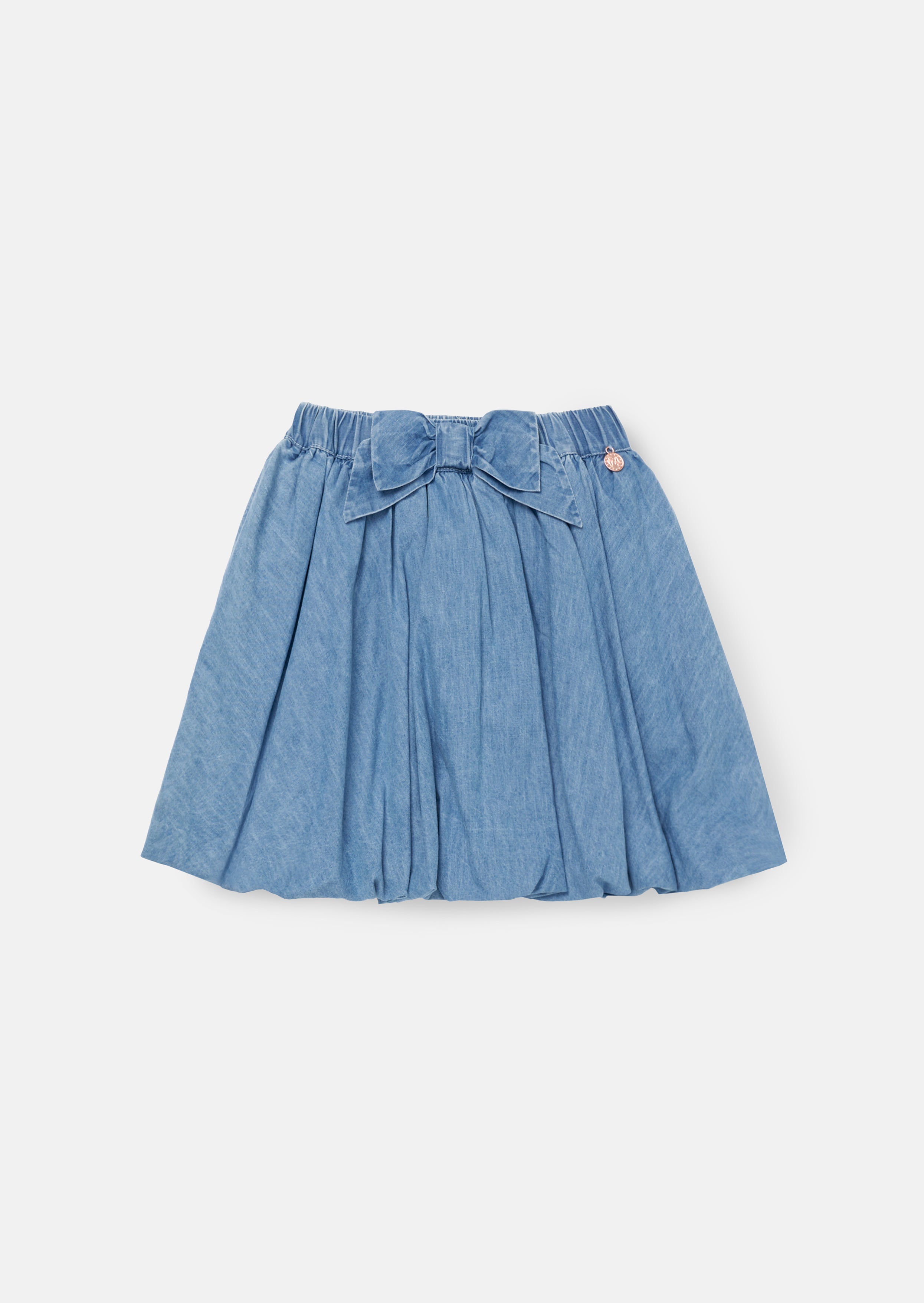 Annie Blue Bubble Hem Denim Skirt