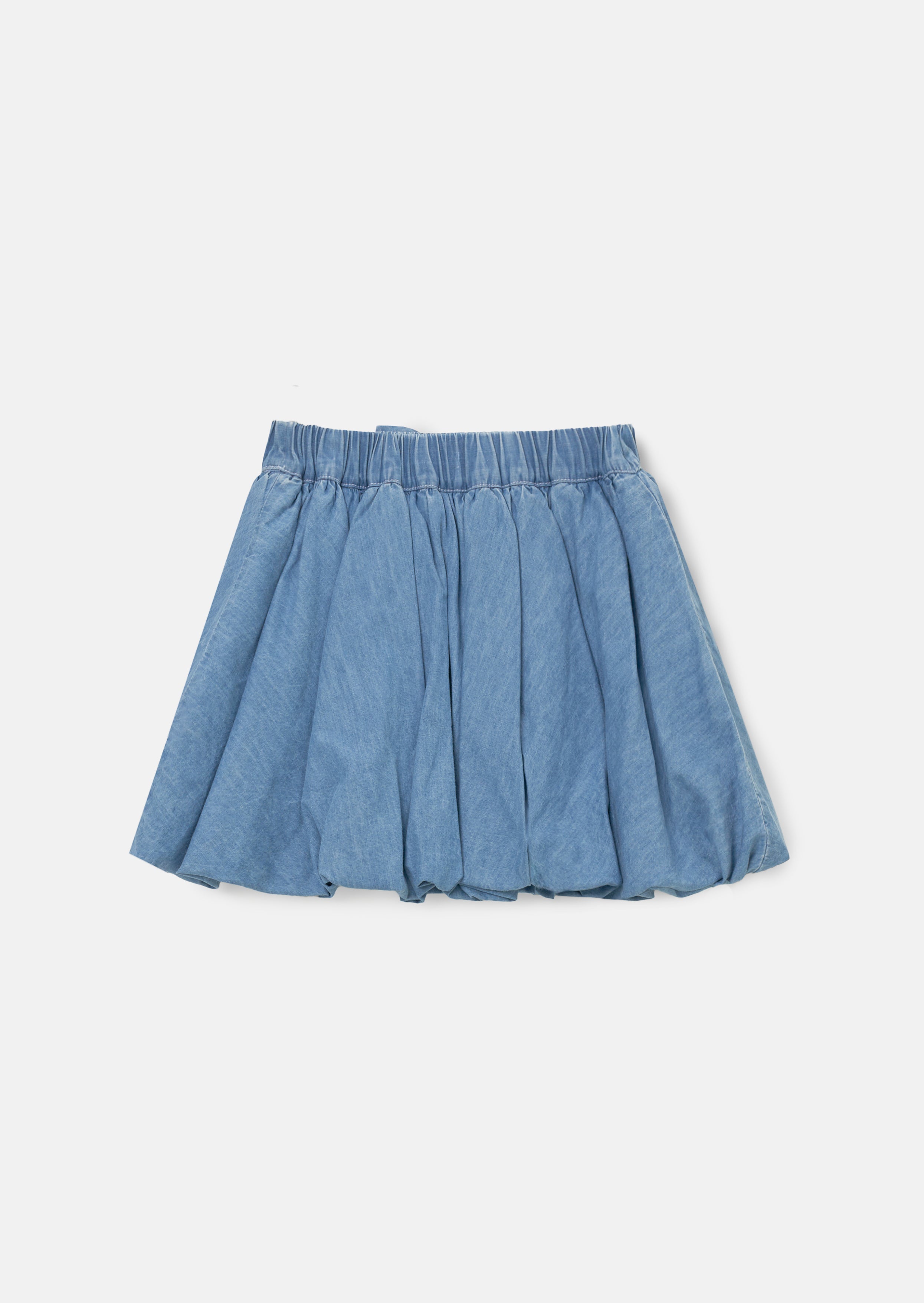 Annie Blue Bubble Hem Denim Skirt