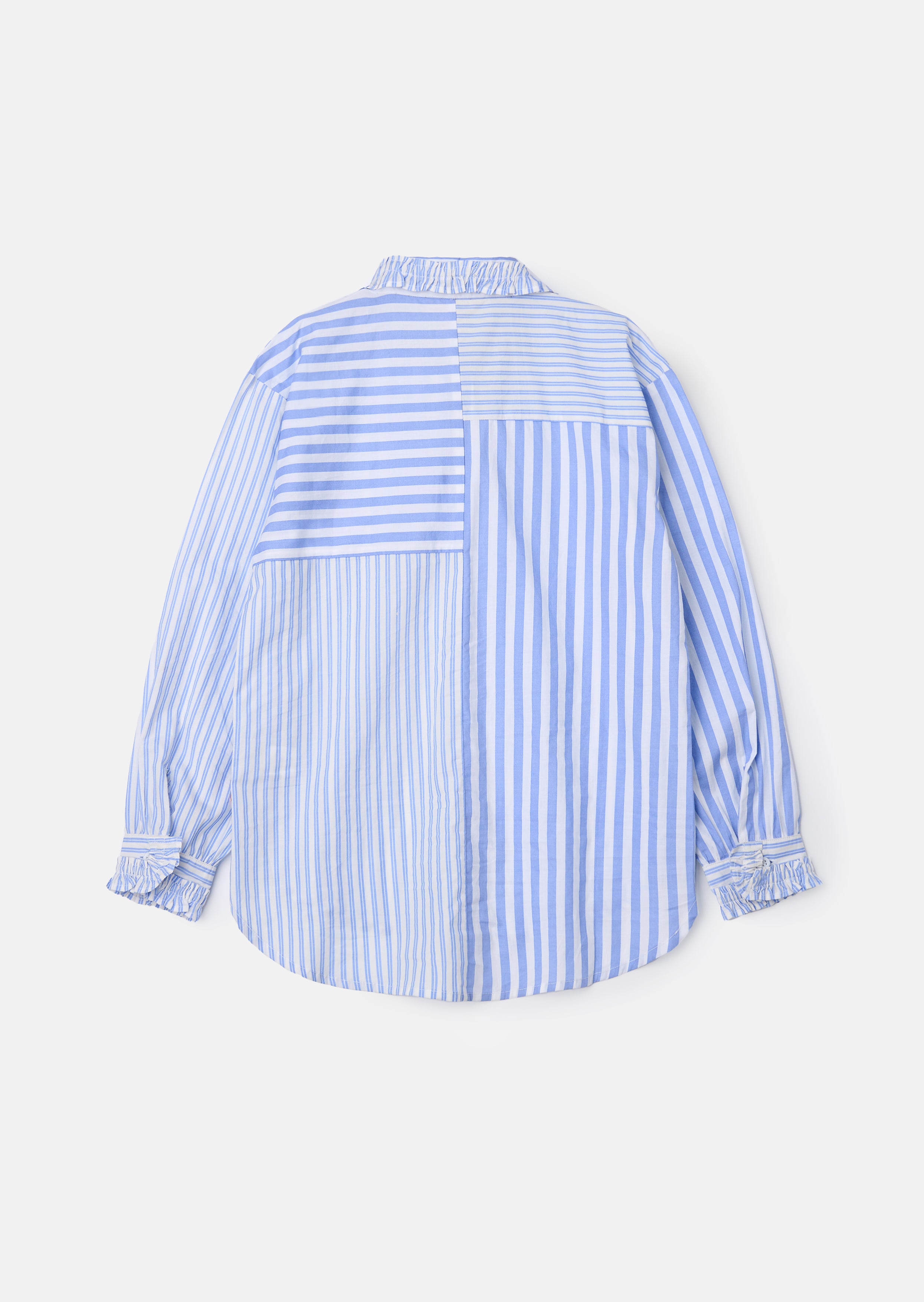 Adele Blue Mix Stripe Shirt