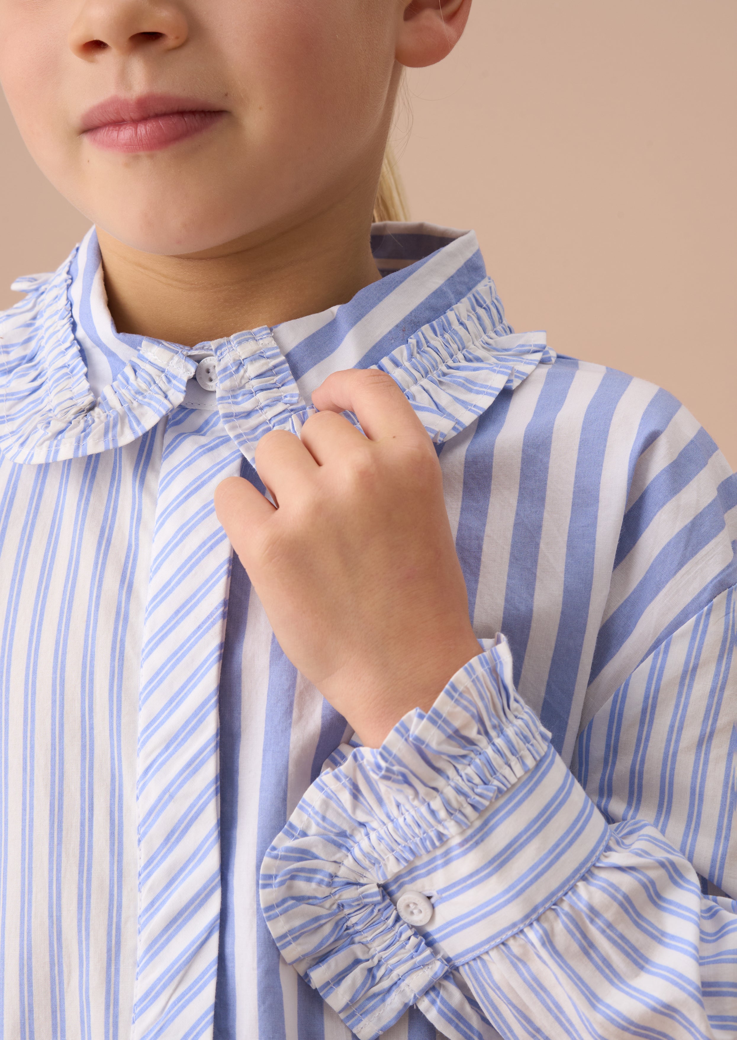 Adele Blue Mix Stripe Shirt