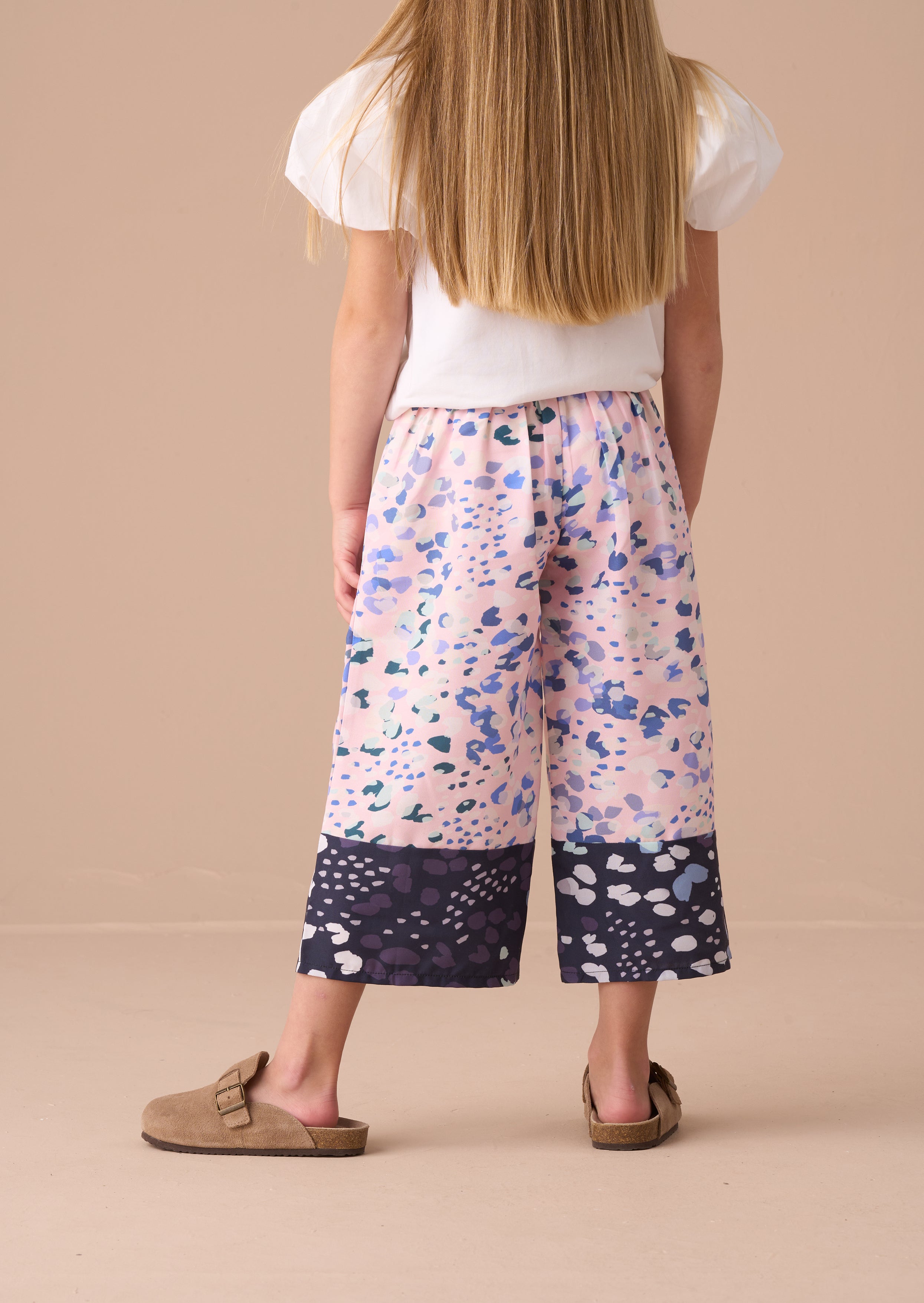 Patti Pink Border Print Trousers