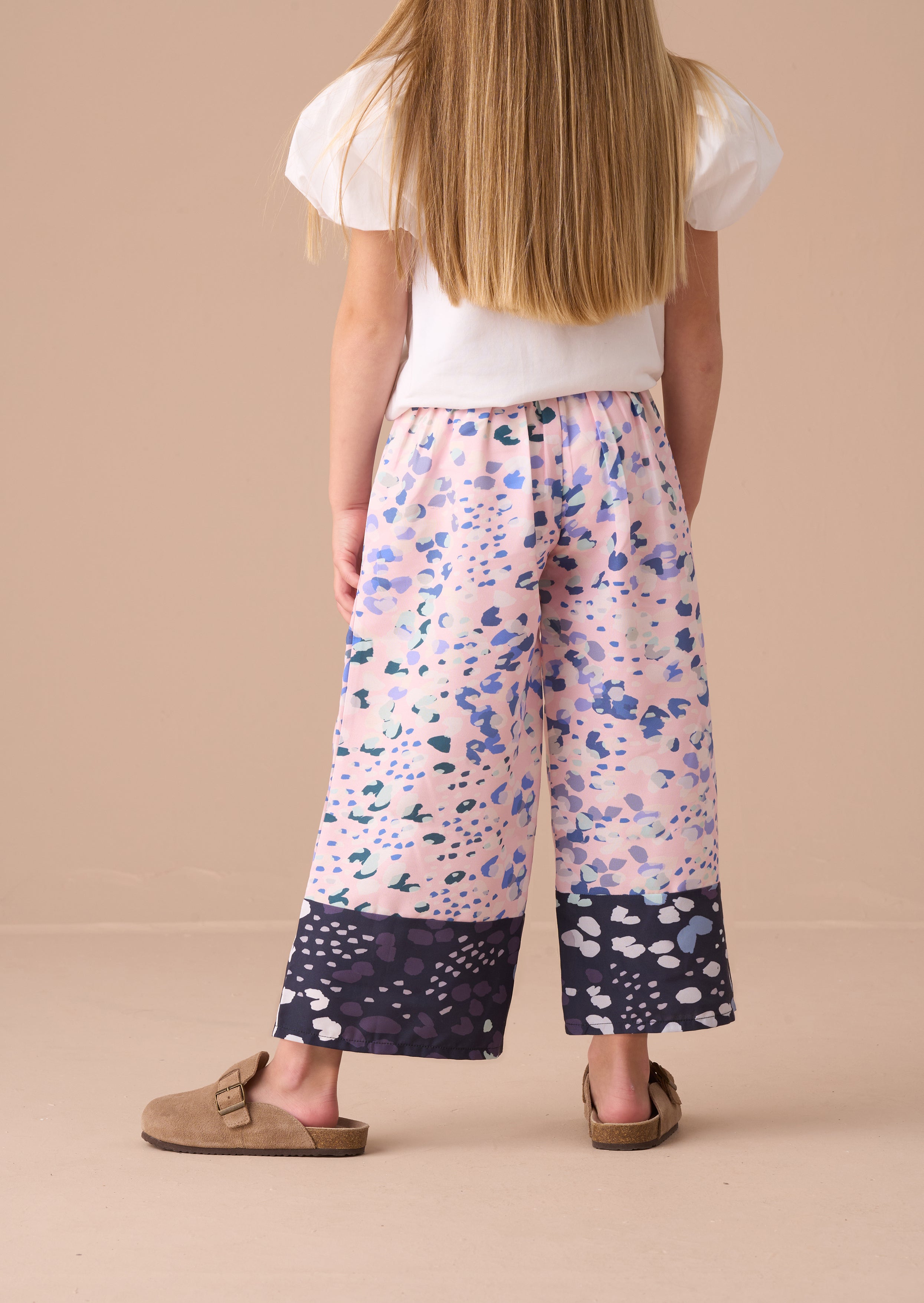 Patti Pink Border Print Trousers