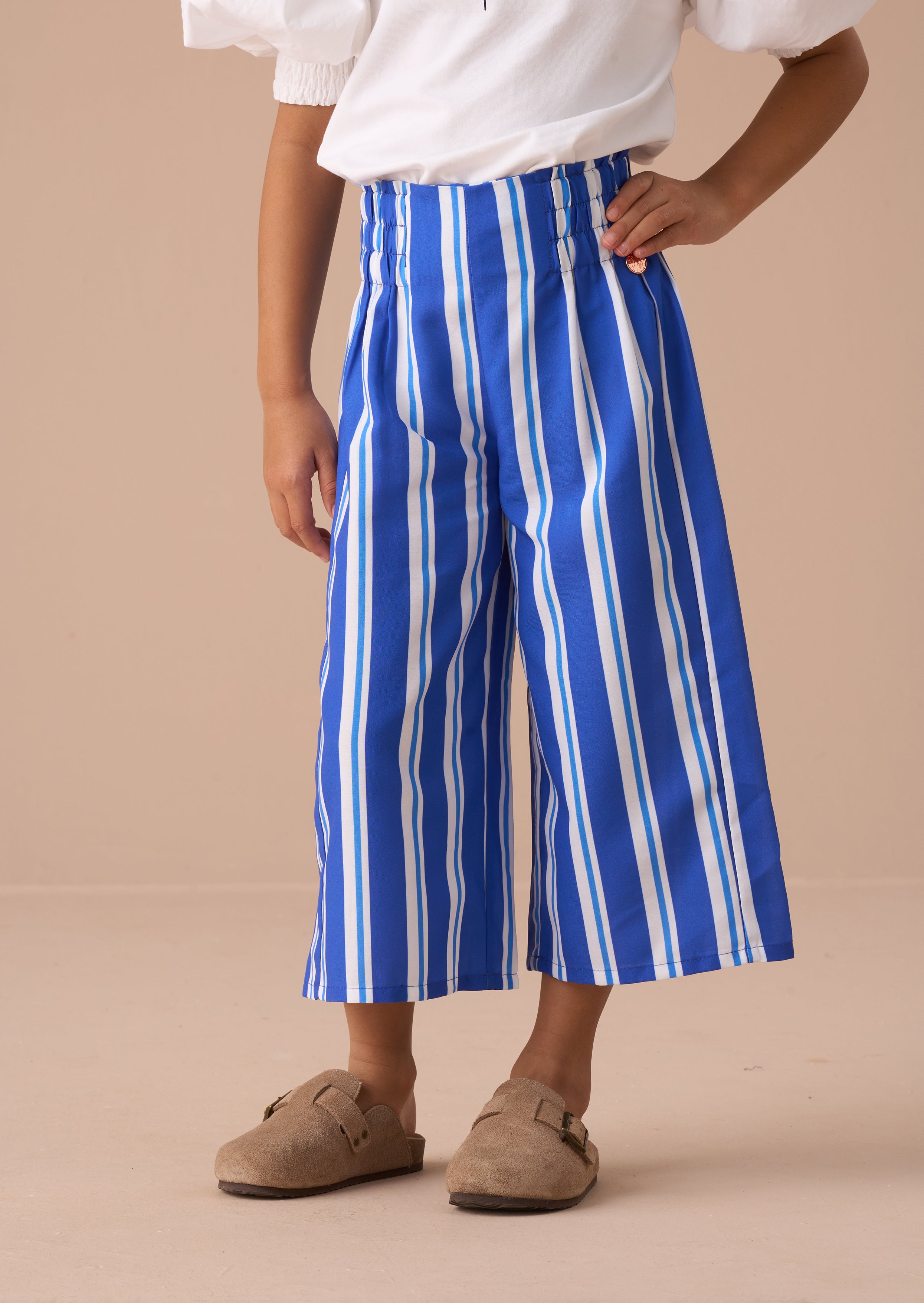 Serena Blue Stripe Trouser