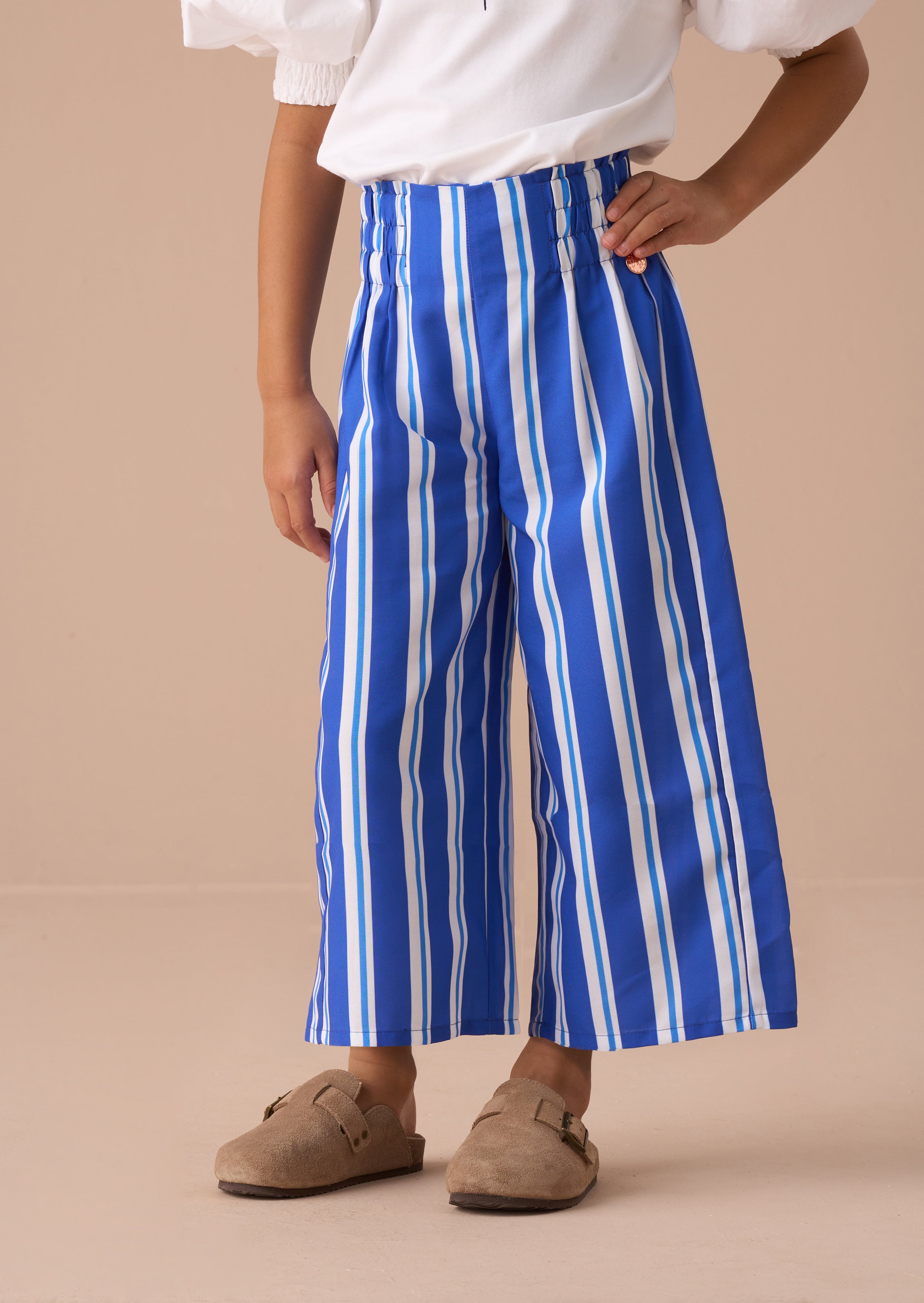 Serena Blue Stripe Trouser