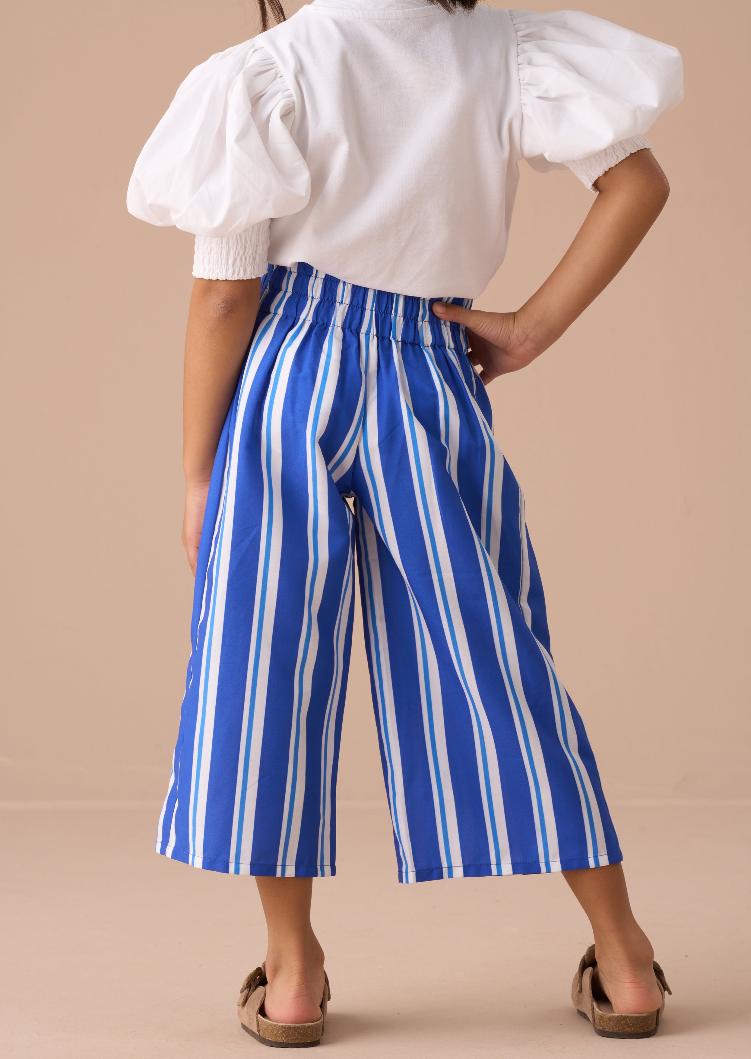 Serena Blue Stripe Trouser