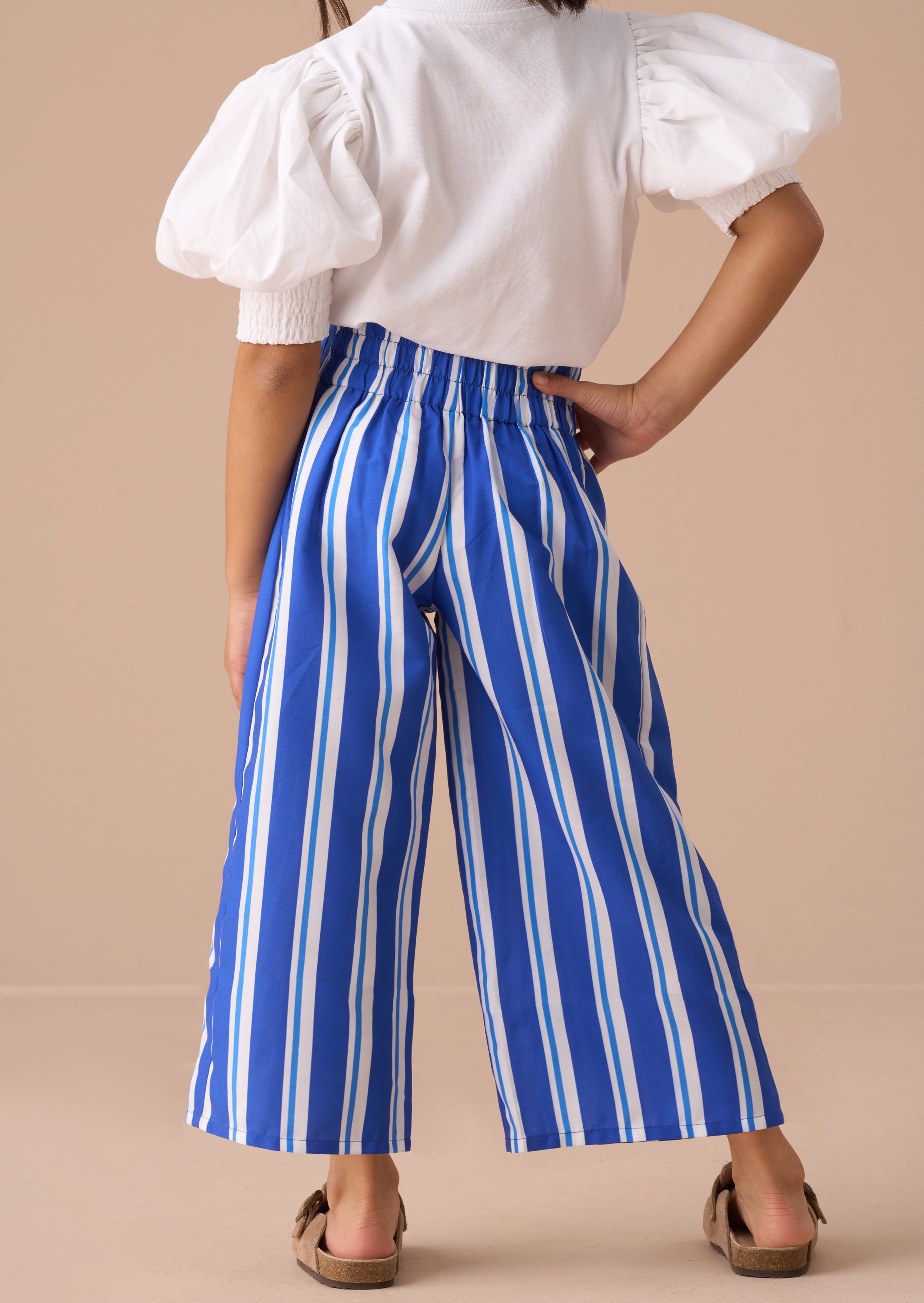 Serena Blue Stripe Trouser