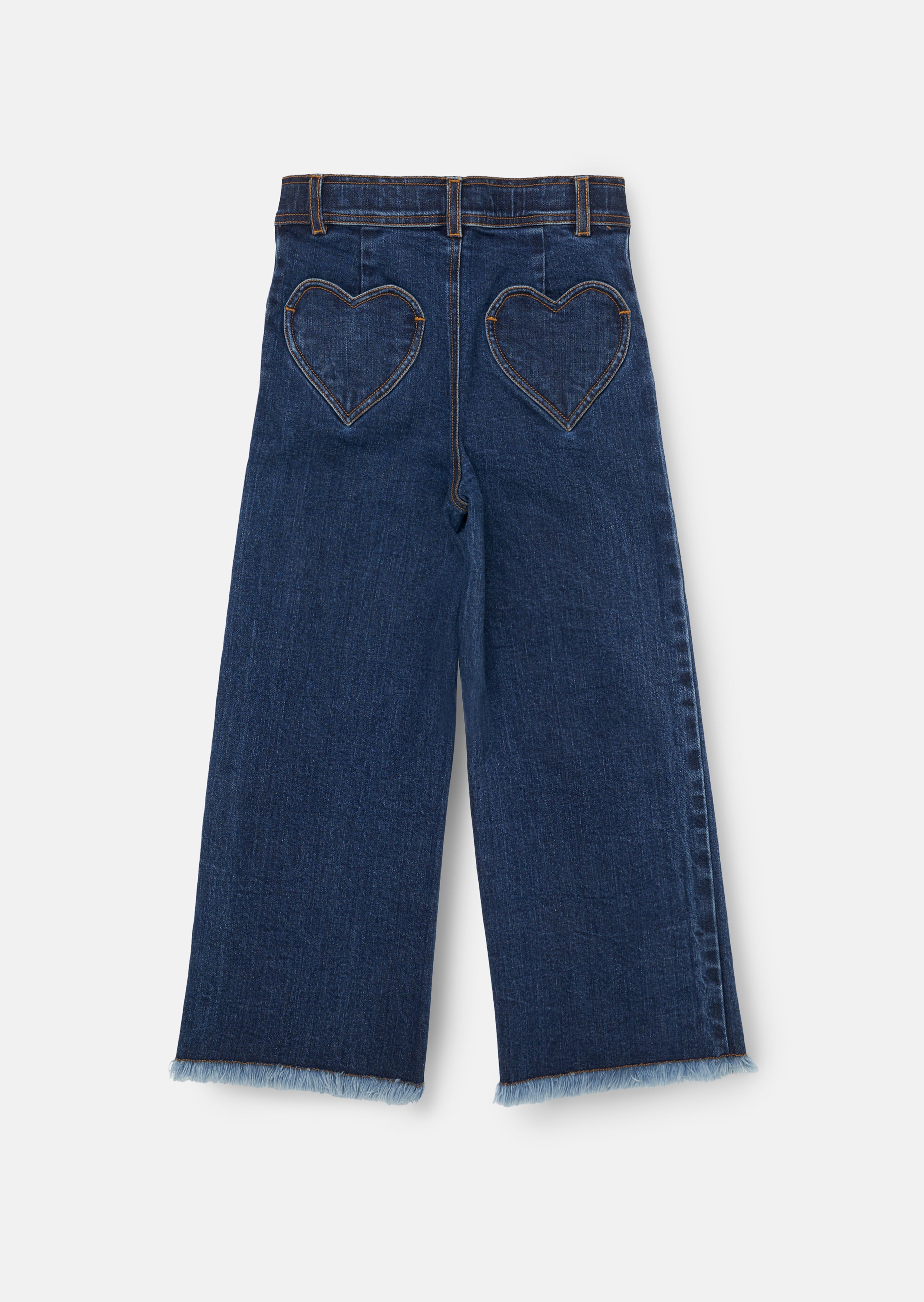 Paloma Blue Heart Pocket Cropped Jean