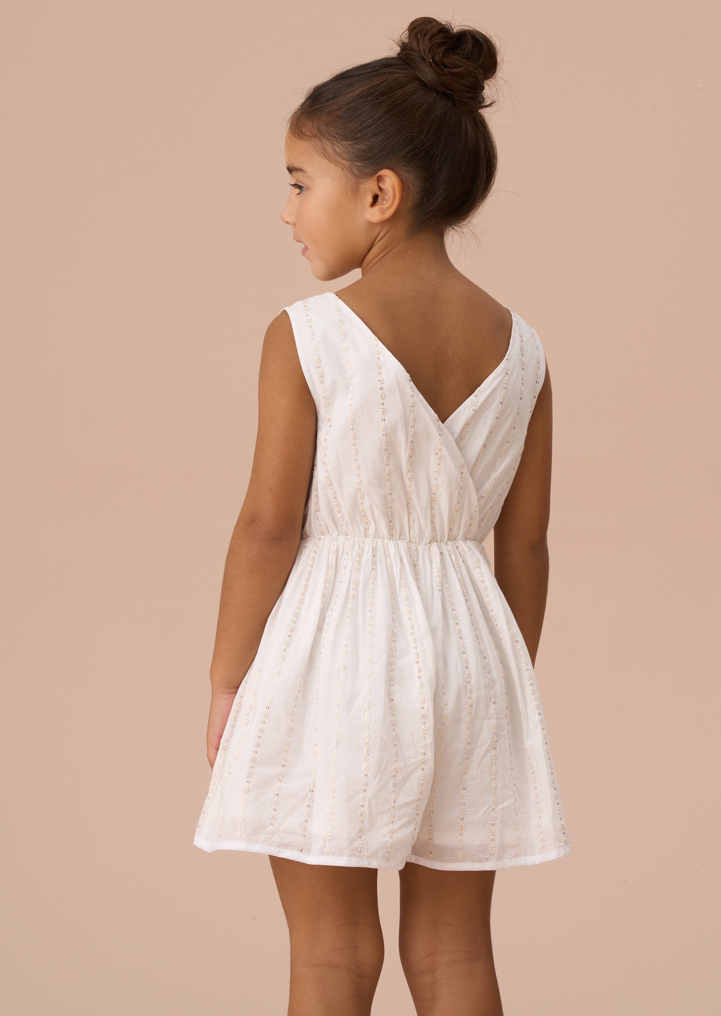 Valentina Ivory Sequin Broderie Playsuit