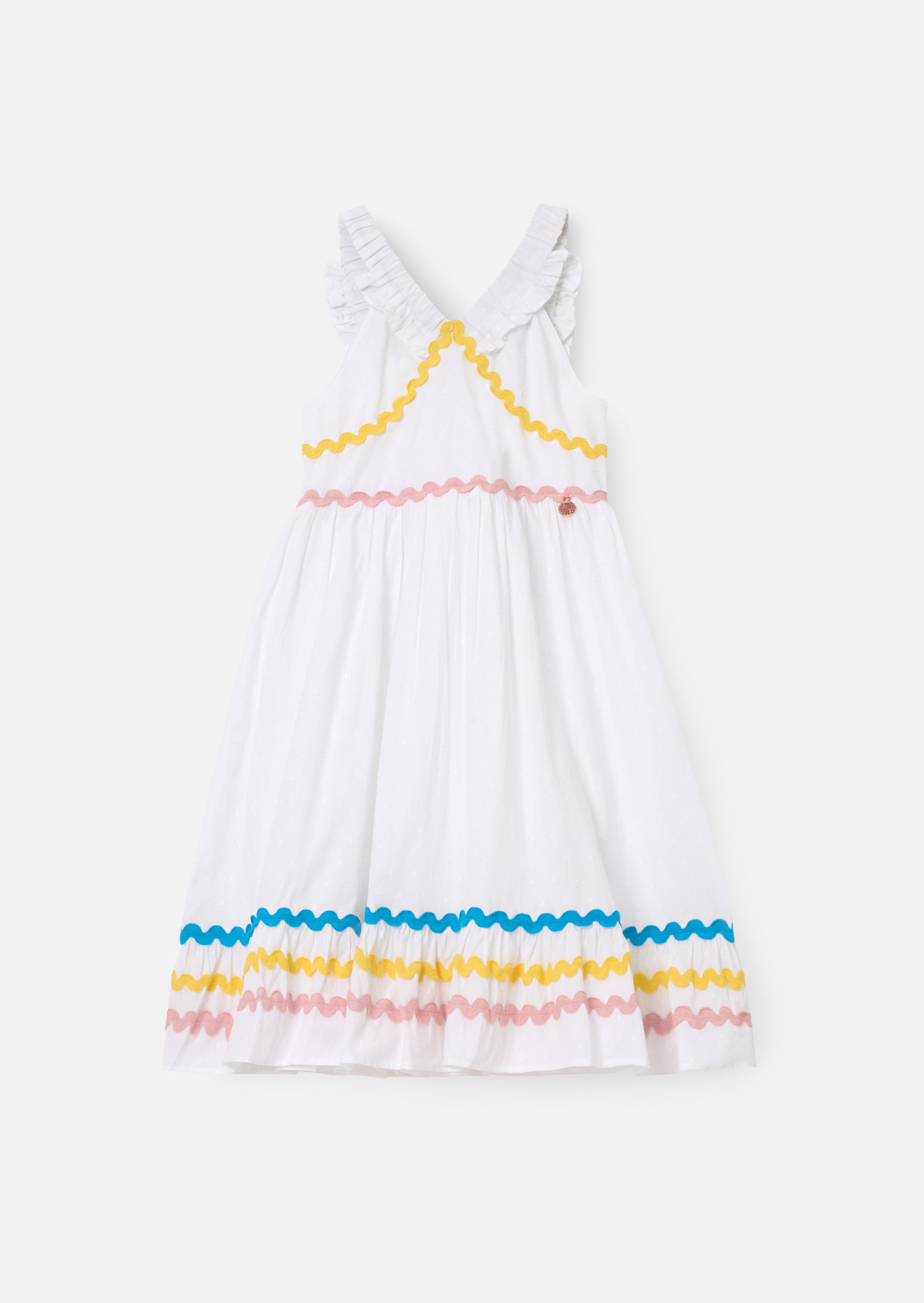 Mia White Ric Rac Sundress