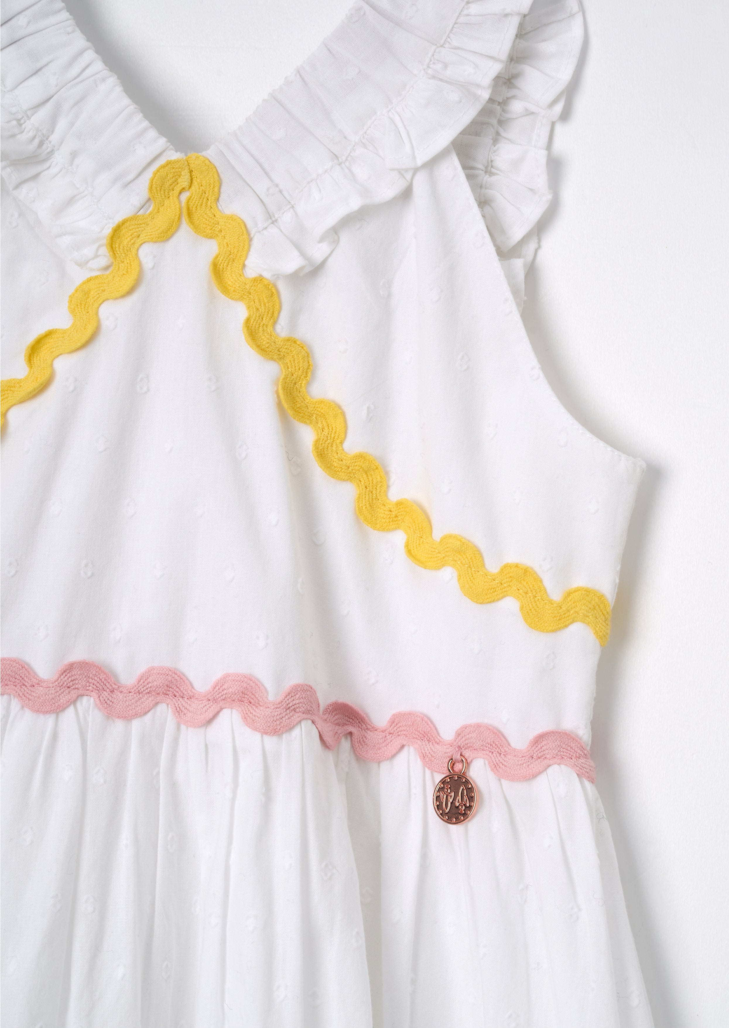 Mia White Ric Rac Sundress