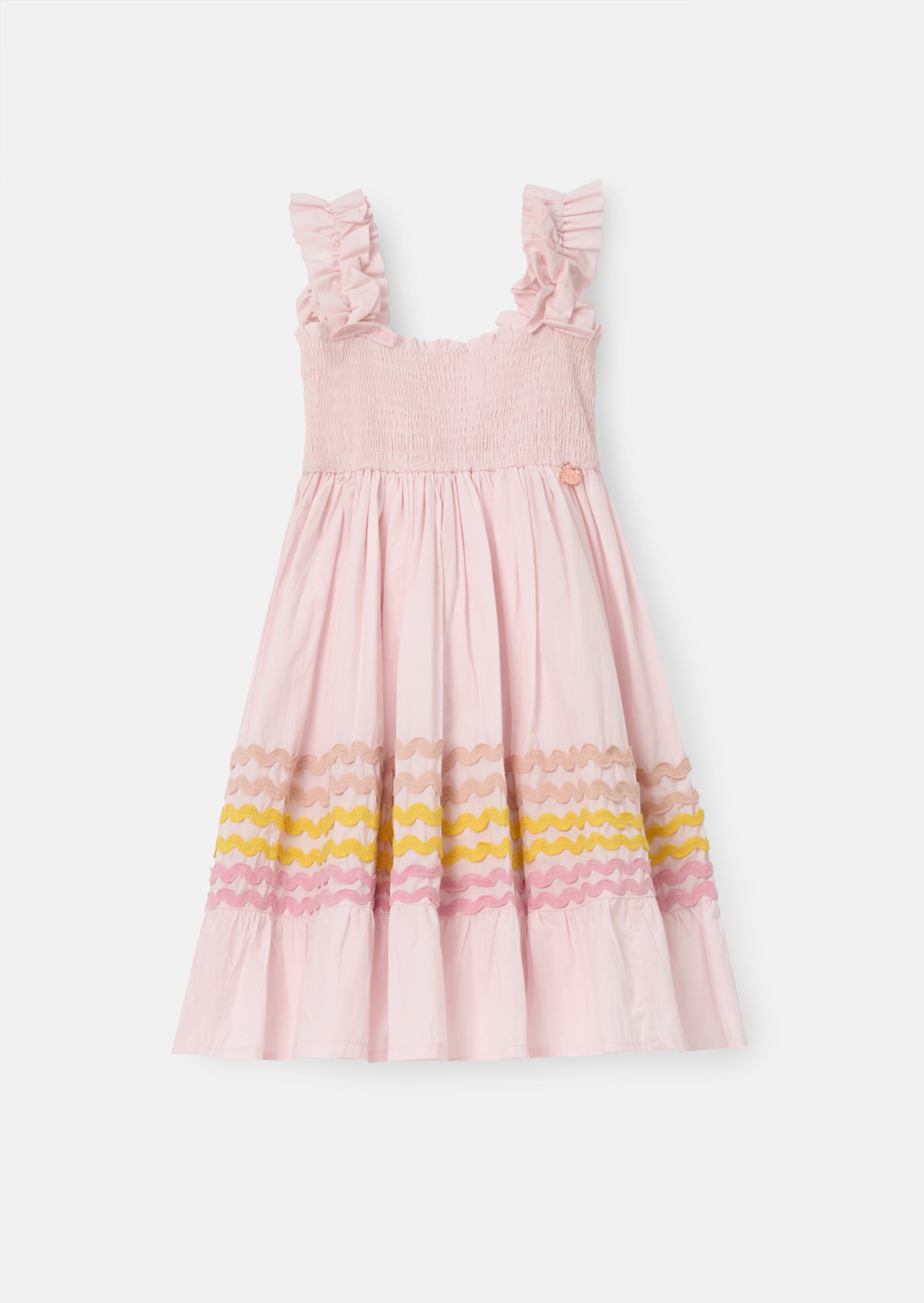 Monique Pink Ric Rac Midi Dress